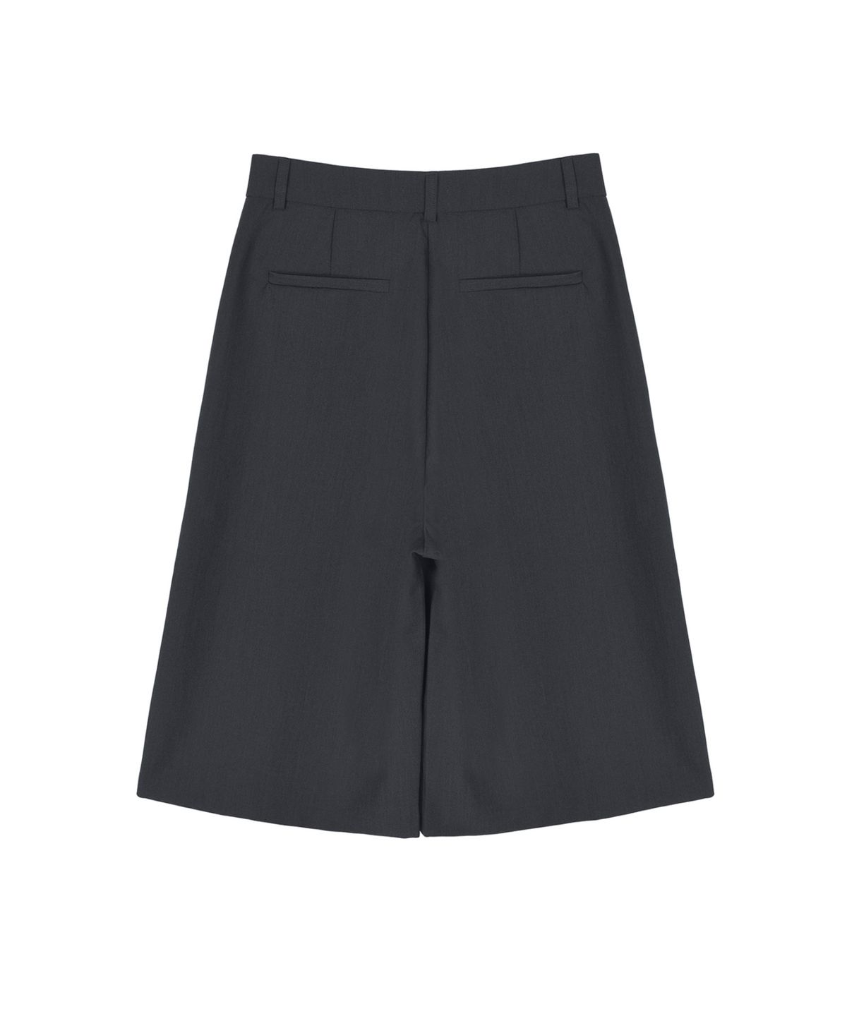 닉앤니콜(NICK&NICOLE) WIDE PINTUCK BERMUDA PANTS_CHARCOAL