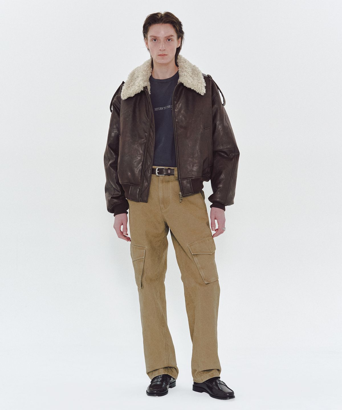 엠엠아이씨(MMIC) PILOT JACKET (BROWN)