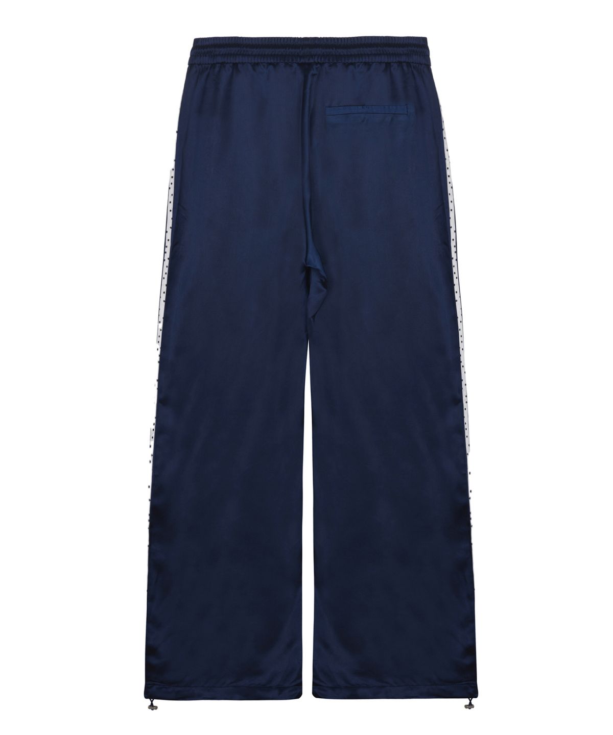 닉앤니콜(NICK&NICOLE) DOT DOUBLE LINE SATIN PANTS_NAVY