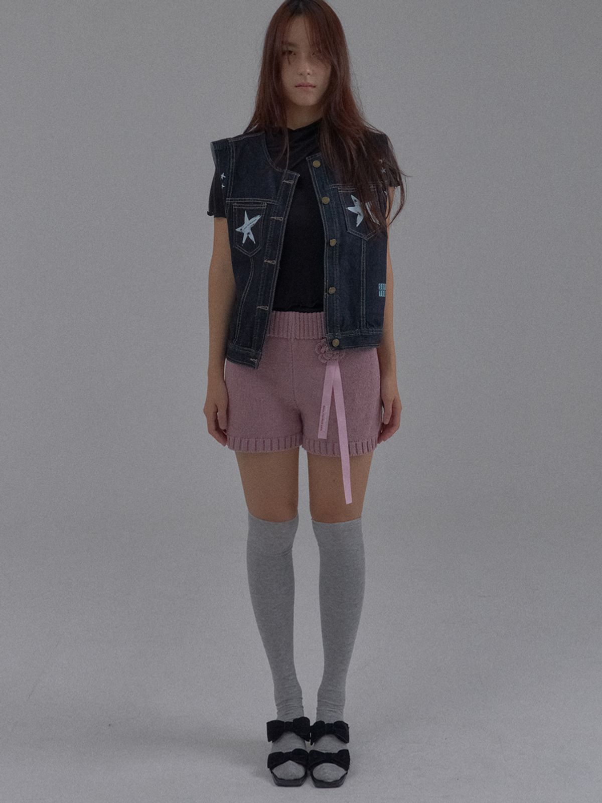 쏘리, 투 머치 러브(SORRY, TOO MUCH LOVE) Rosette Crochet Flower Knit Bloomers_Pink
