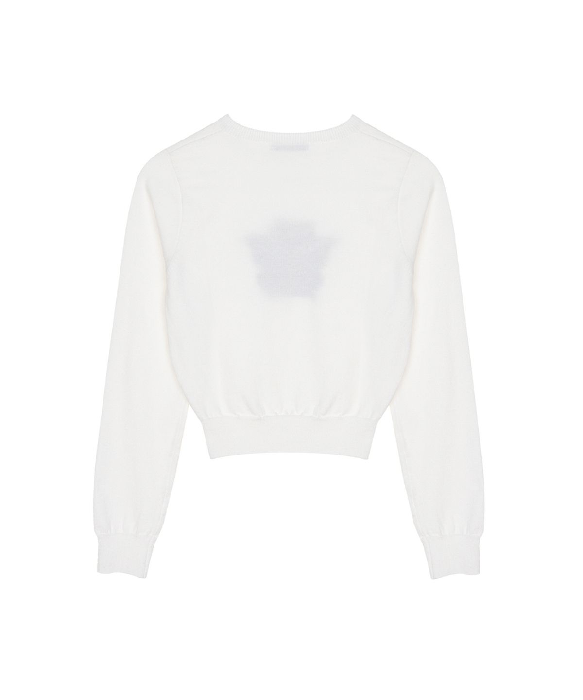 닉앤니콜(NICK&NICOLE) MINI BUTTERFLY SIGNATURE SLEEVE KNIT_IVORY BLACK