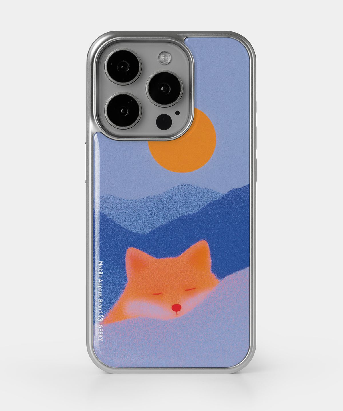 기키(GEEKY) [에폭시 실버 범퍼케이스] Dreaming Fox No.09