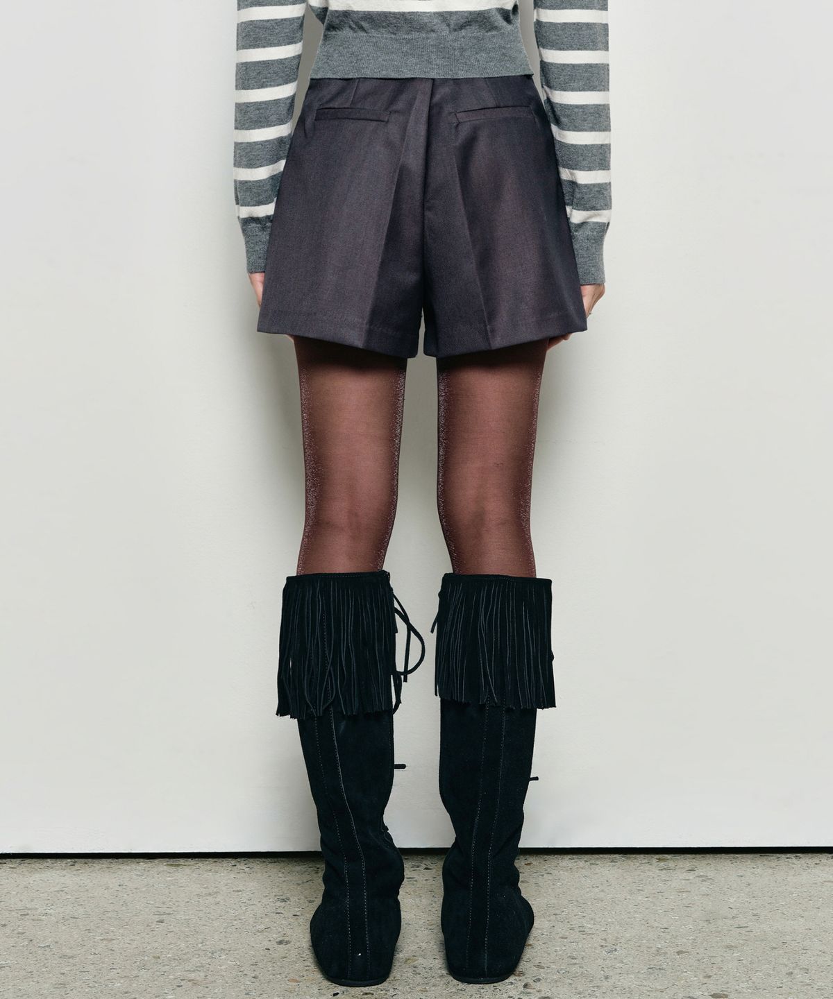 닉앤니콜(NICK&NICOLE) CLASSIC MICRO HALF PANTS_GRAY