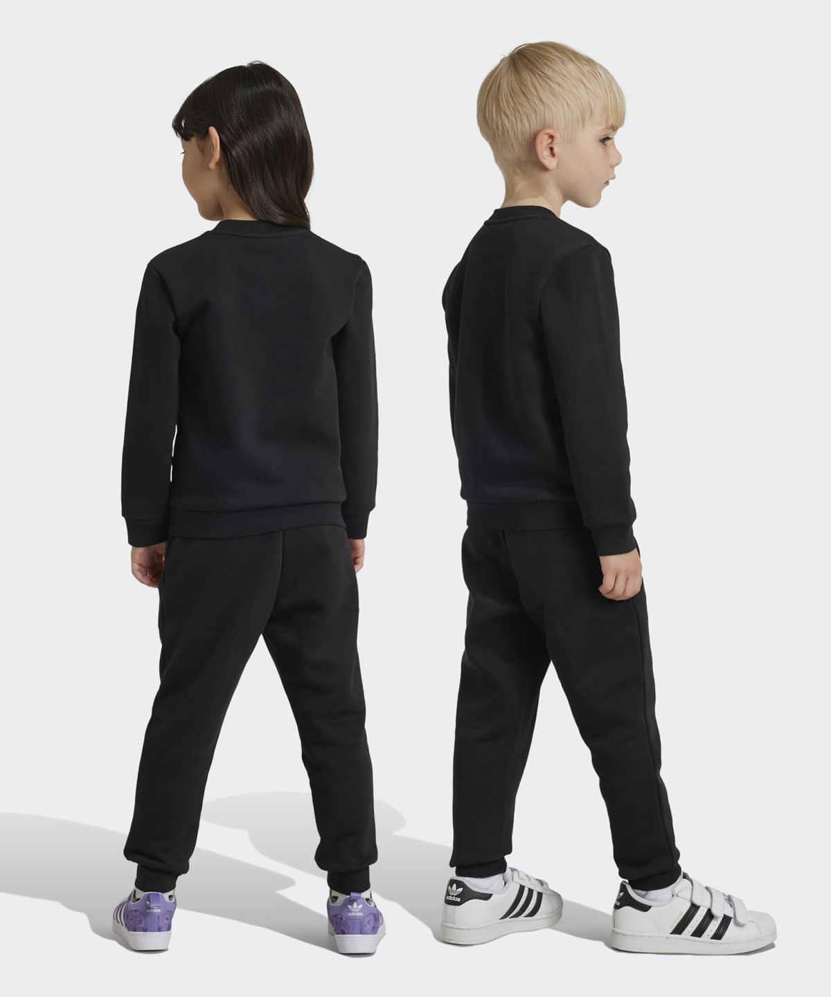 아디다스 키즈(ADIDAS KIDS) 크루 세트 키즈 - 블랙 / IW1021