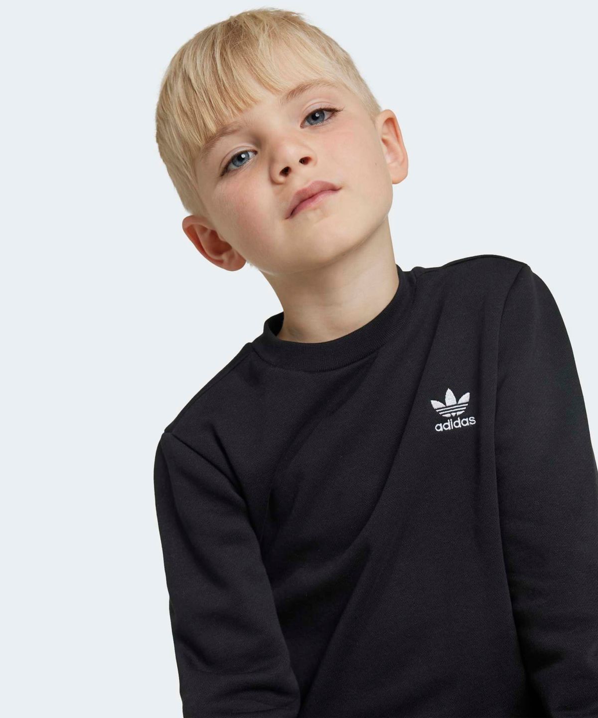 아디다스 키즈(ADIDAS KIDS) 크루 세트 키즈 - 블랙 / IW1021