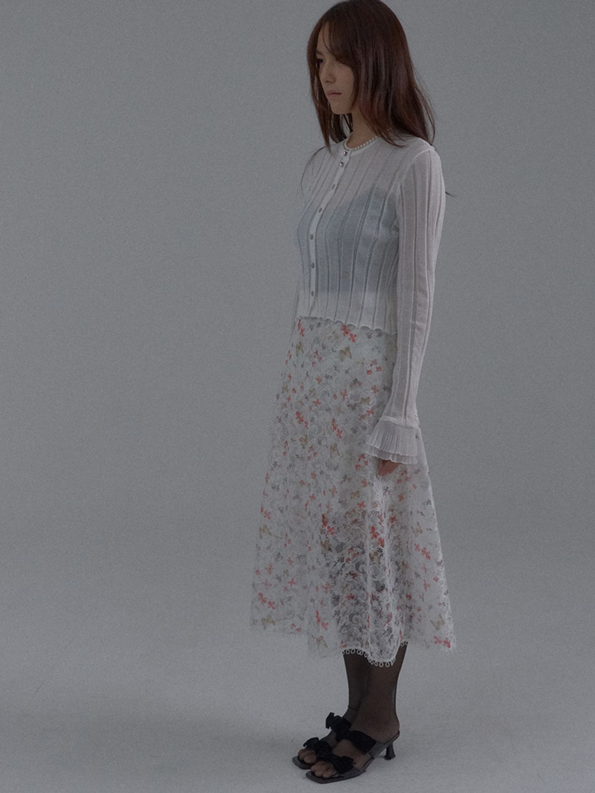 쏘리, 투 머치 러브(SORRY, TOO MUCH LOVE) Pure Elegance Knit Cardigan_White