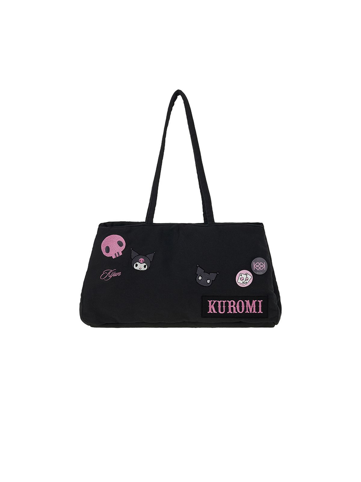 기준(KIJUN) Kuromi Patch Shopper Bag Black