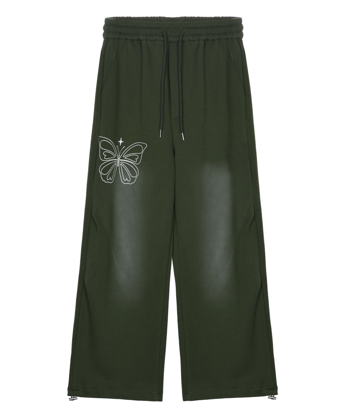 닉앤니콜(NICK&NICOLE) NICOLE BUTTERFLY WASHING SWEAT PANTS_KHAKI