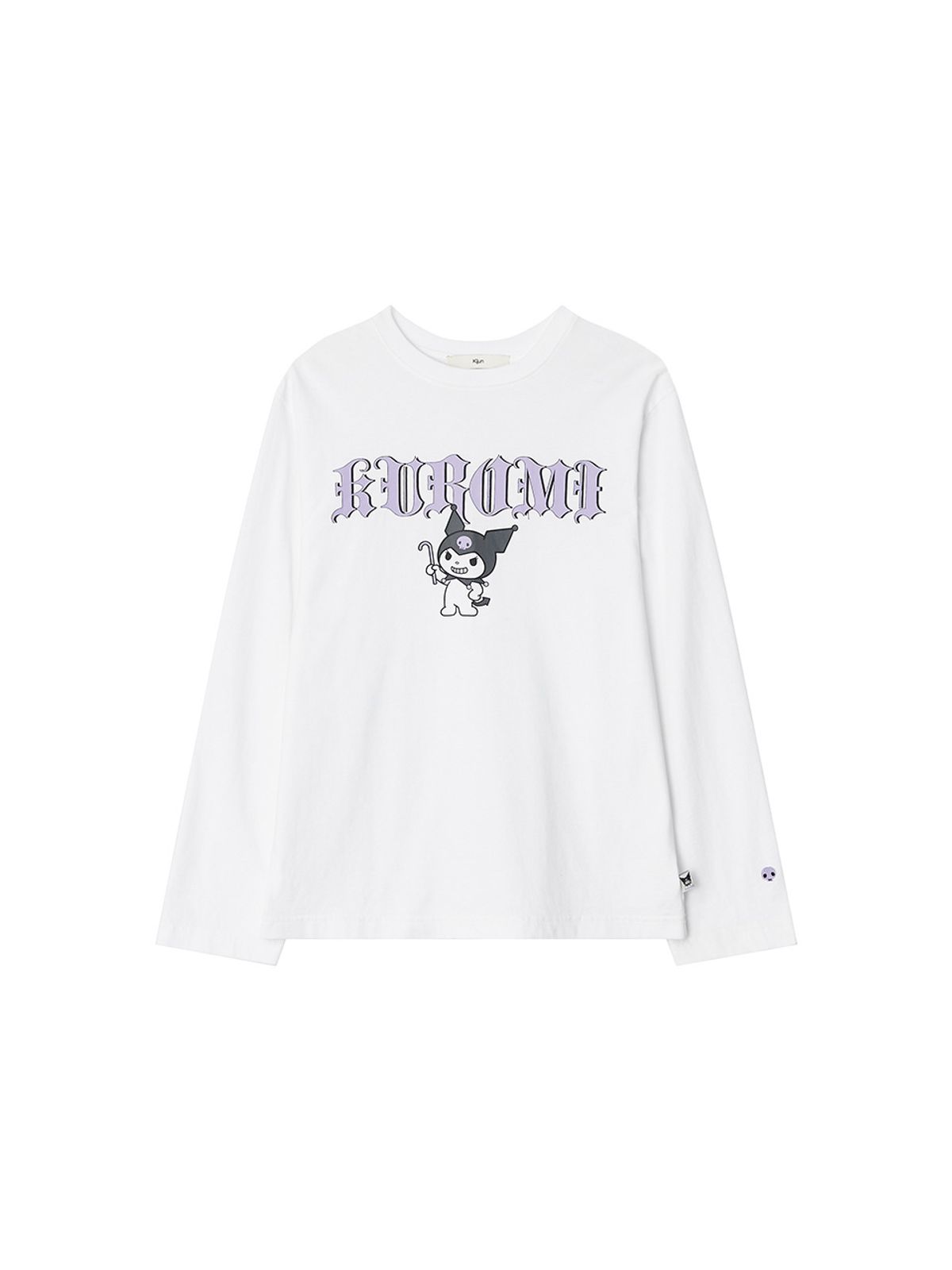 기준(KIJUN) Baddie Kuromi Long Sleeve Tee Off-White