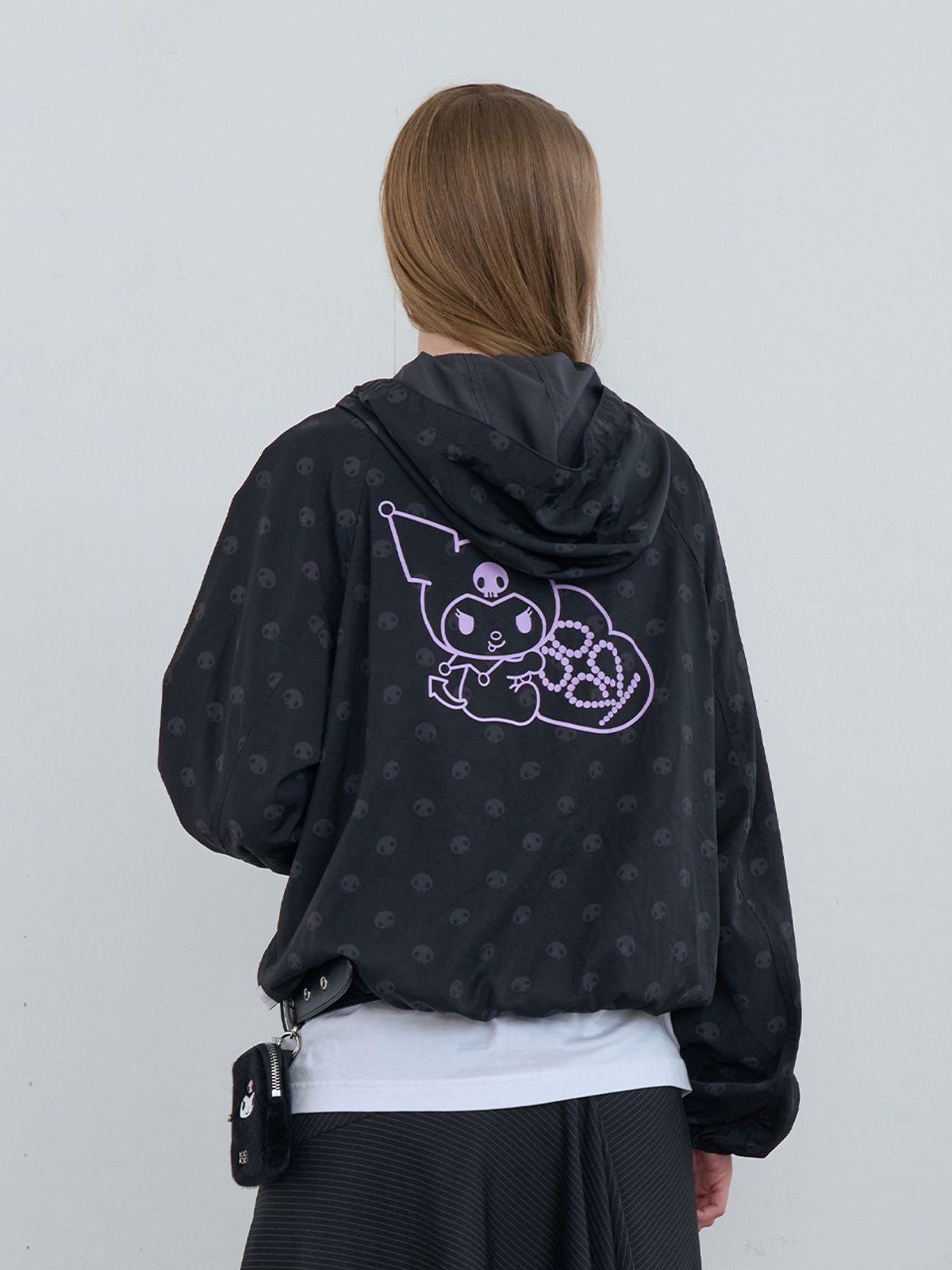 기준(KIJUN) Kuromi Shadow Windbreaker Black
