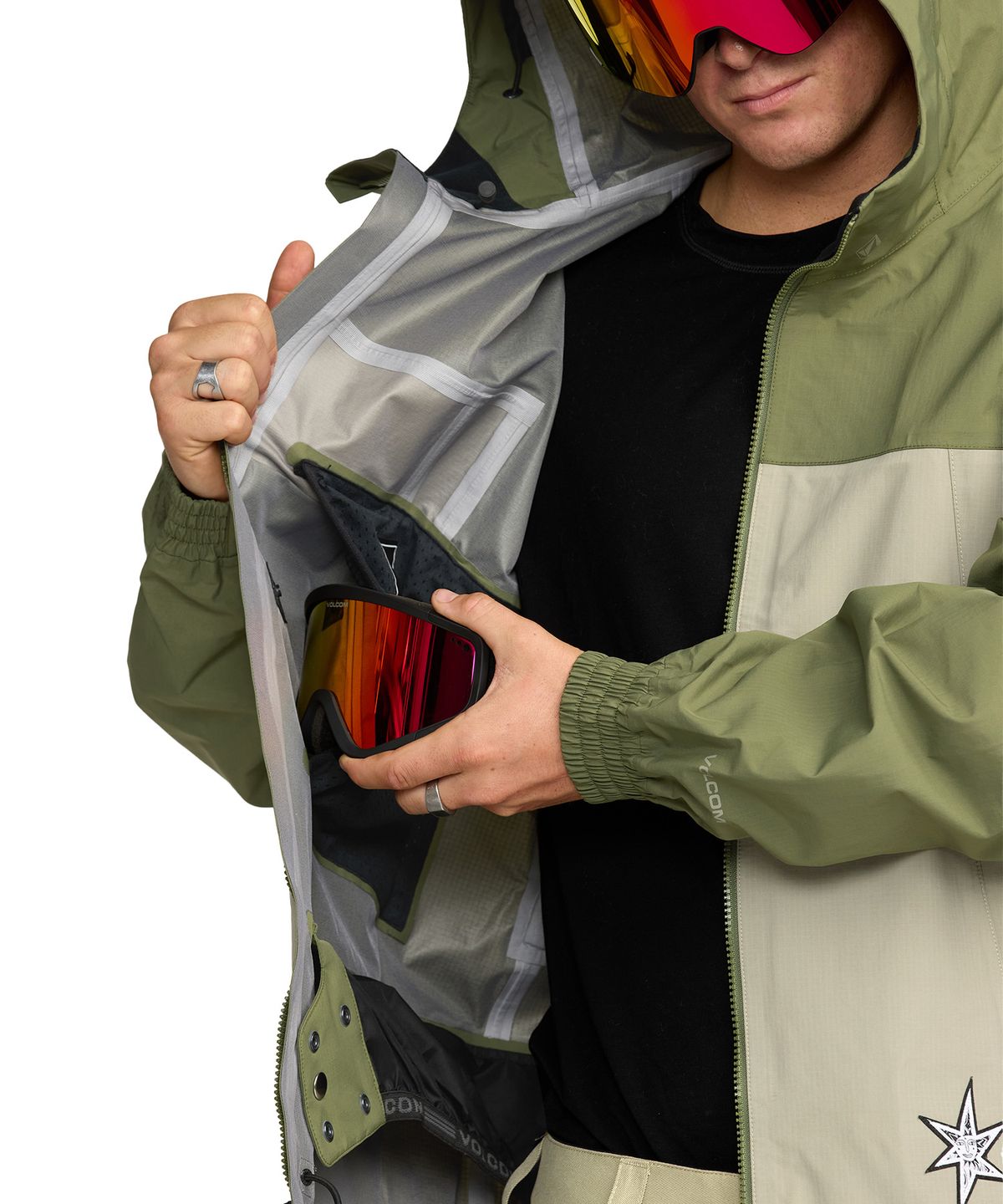 볼컴(VOLCOM) 맨즈 ARTHUR 3L 자켓(다크 올리브)