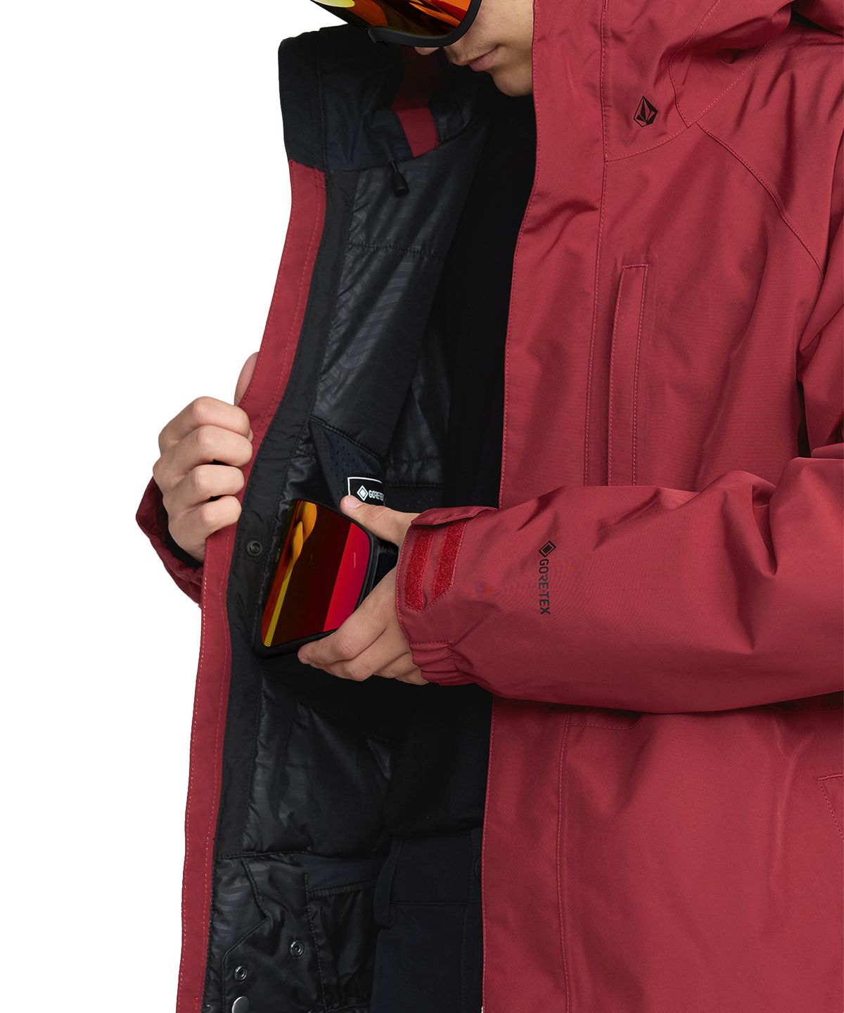 볼컴(VOLCOM) 맨즈 DUA 고어텍스 자켓(레드)