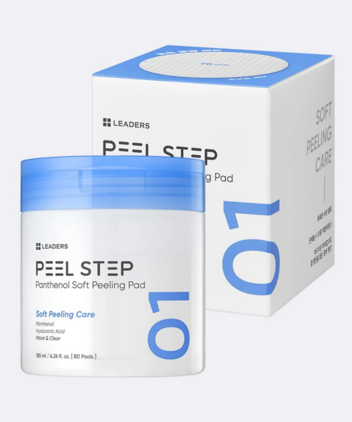 리더스코스메틱(LEADERS COSMETICS) 리더스 필스텝 판테놀 소프트 필링 패드 185ml (80매)