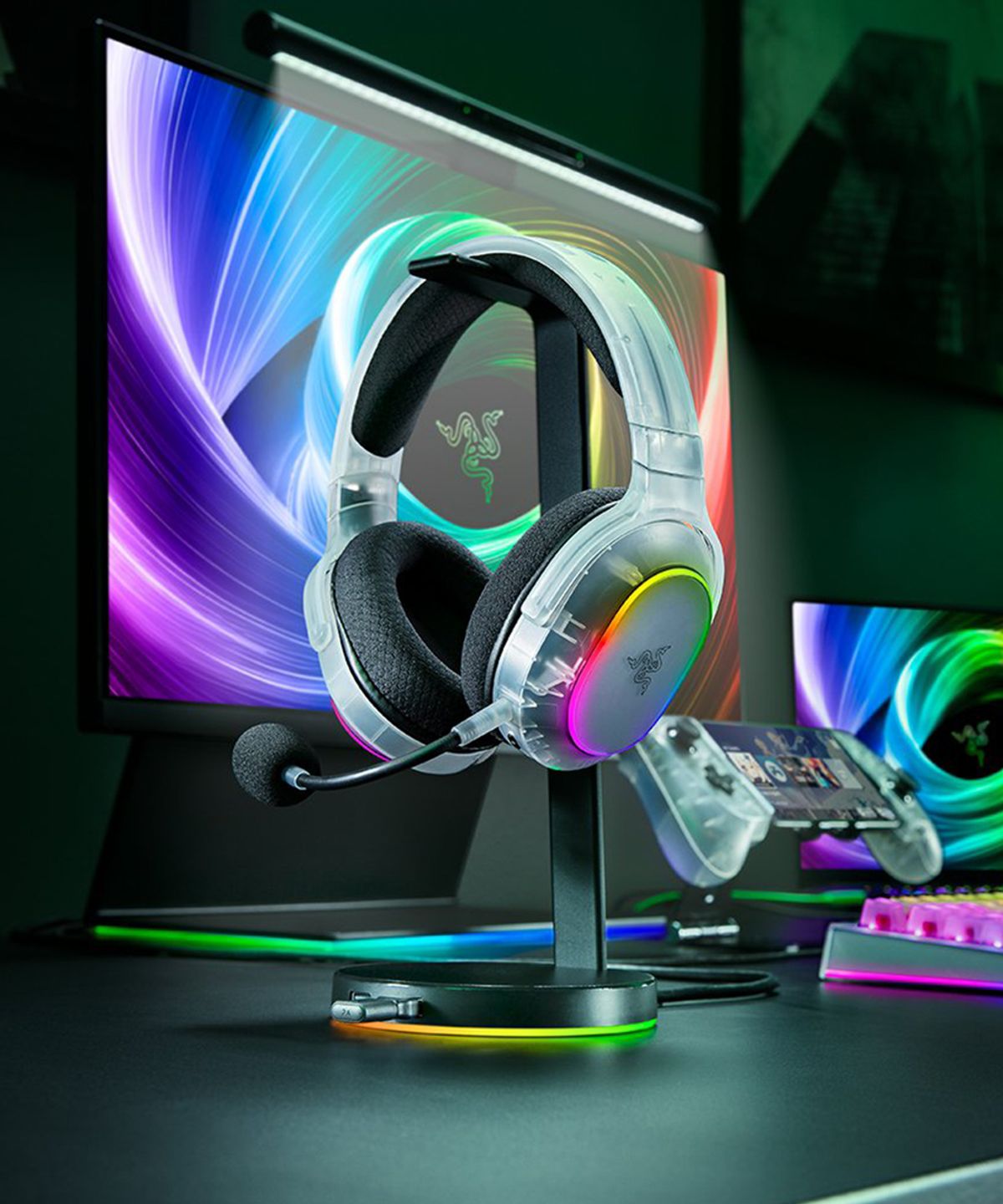 레이저(RAZER) Barracuda X Chroma Phantom White Edition 무선 게이밍 헤드셋