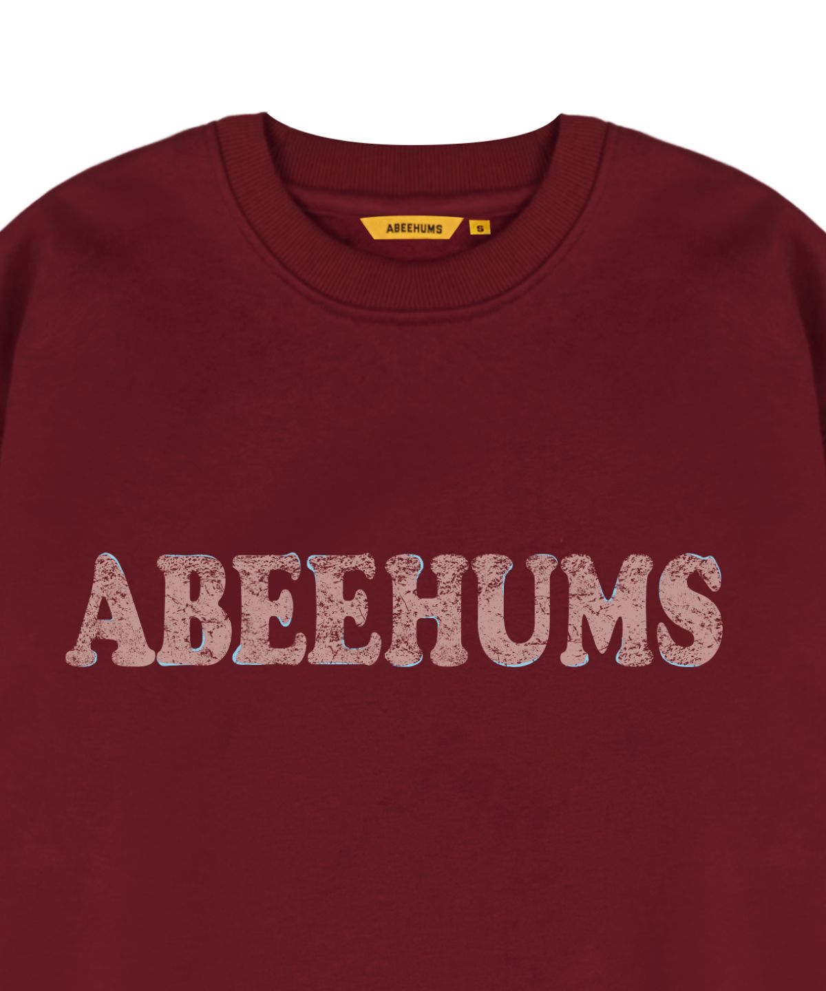 어비험즈(ABEEHUMS) 빈티지 로고 스웨트셔츠 ABH357-111 버건디