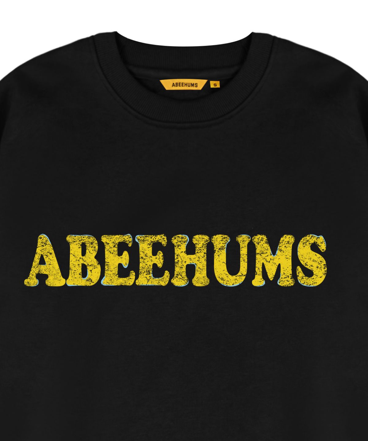 어비험즈(ABEEHUMS) 빈티지 로고 스웨트셔츠 ABH357-111 블랙