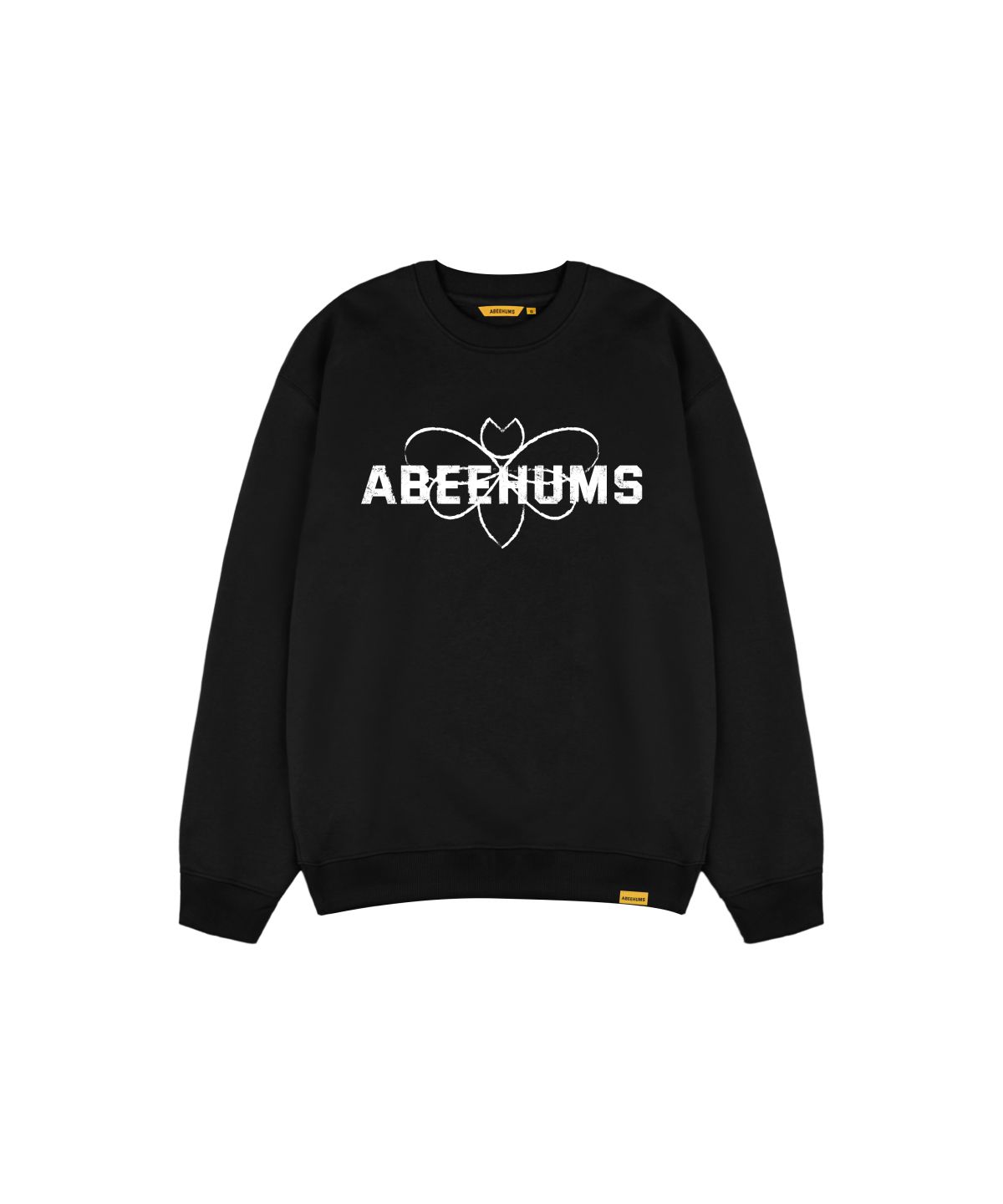 어비험즈(ABEEHUMS) 시그니처 로고 스웨트셔츠 ABH357-110 블랙