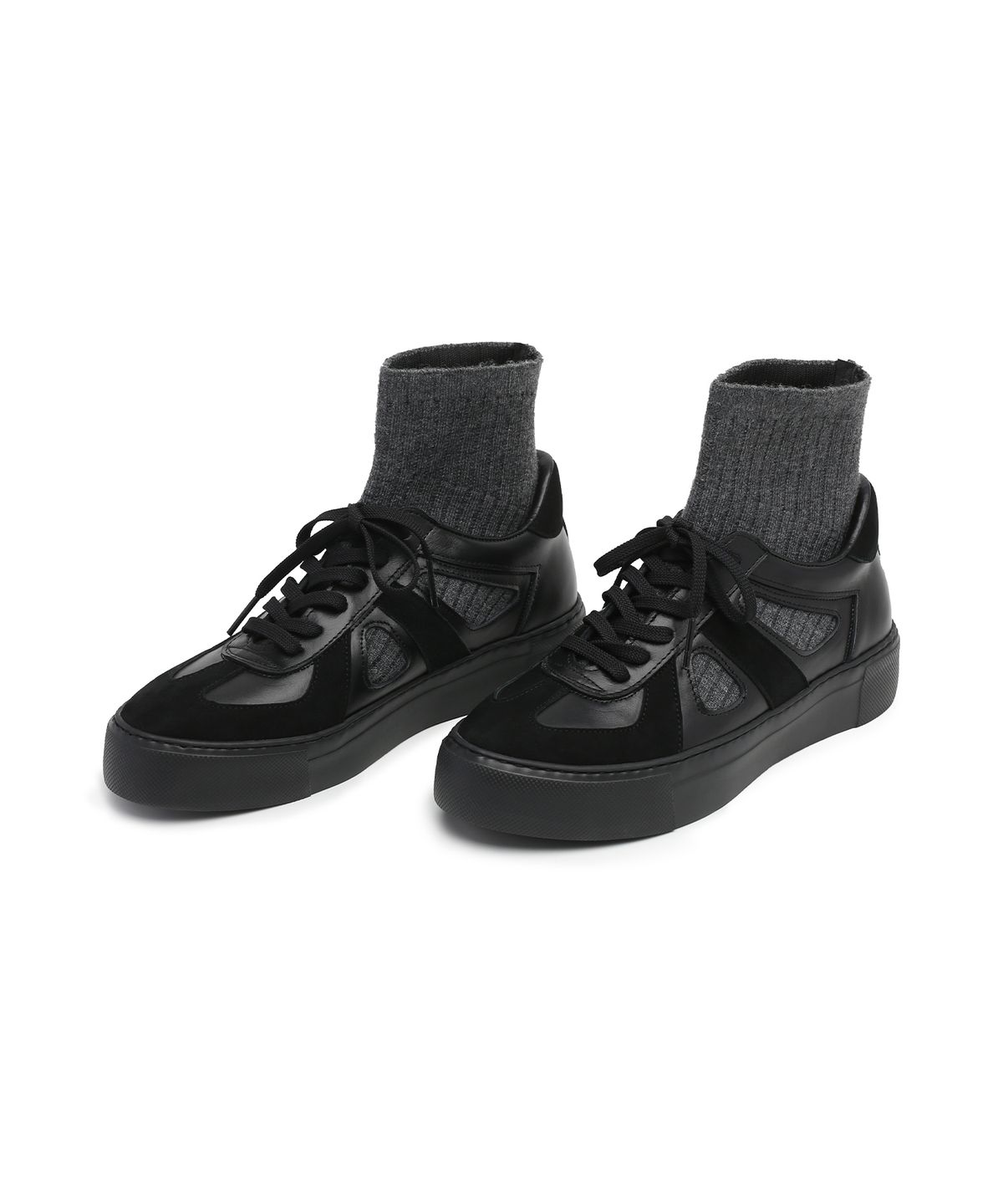 앤버터럼(ANDBUTTERUM) Solace_Sneakers_Black(BF5CBA20BK)