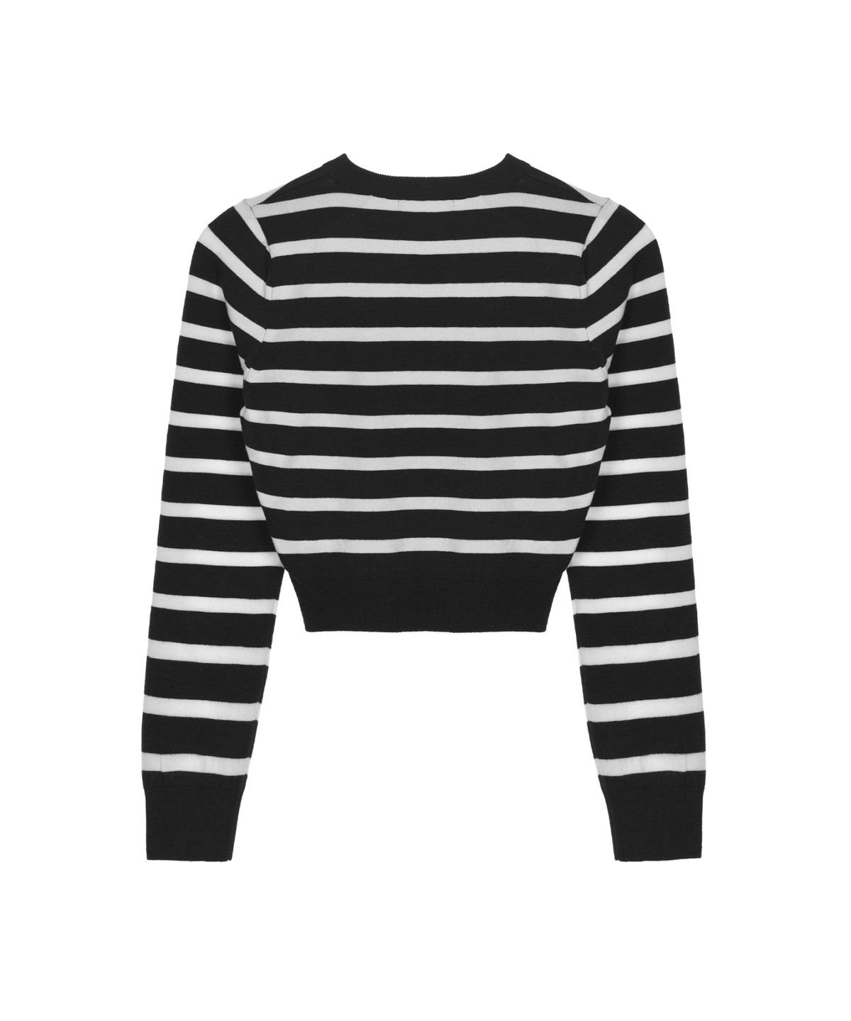 닉앤니콜(NICK&NICOLE) MINI BUTTERFLY SIGNATURE STRIPE KNIT_BLACK