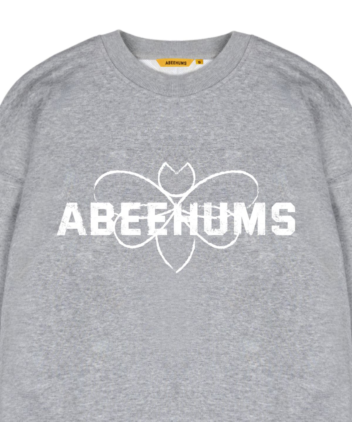 어비험즈(ABEEHUMS) 시그니처 로고 스웨트셔츠 ABH357-110 멜란지그레이