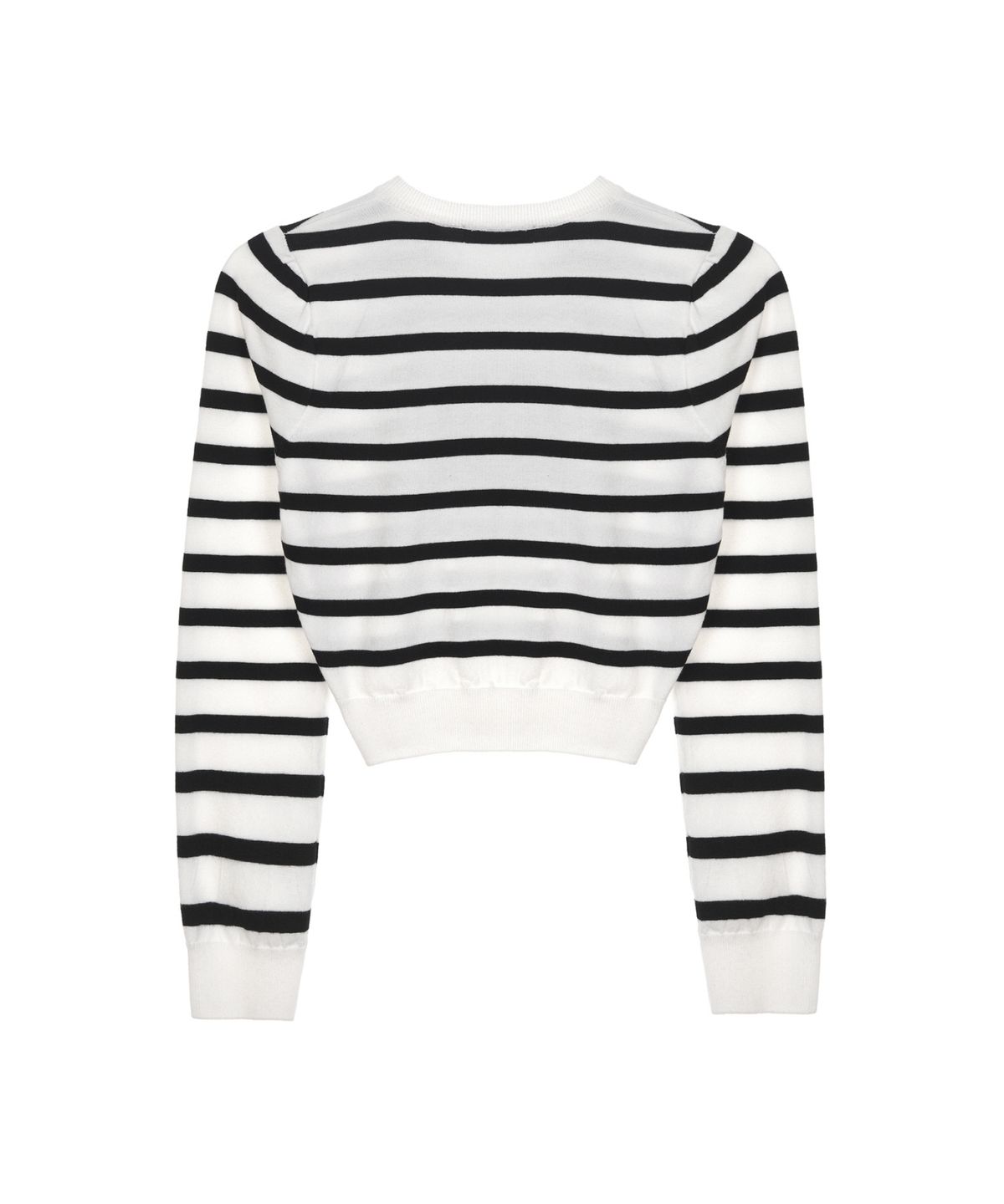 닉앤니콜(NICK&NICOLE) MINI BUTTERFLY SIGNATURE STRIPE KNIT_IVORY
