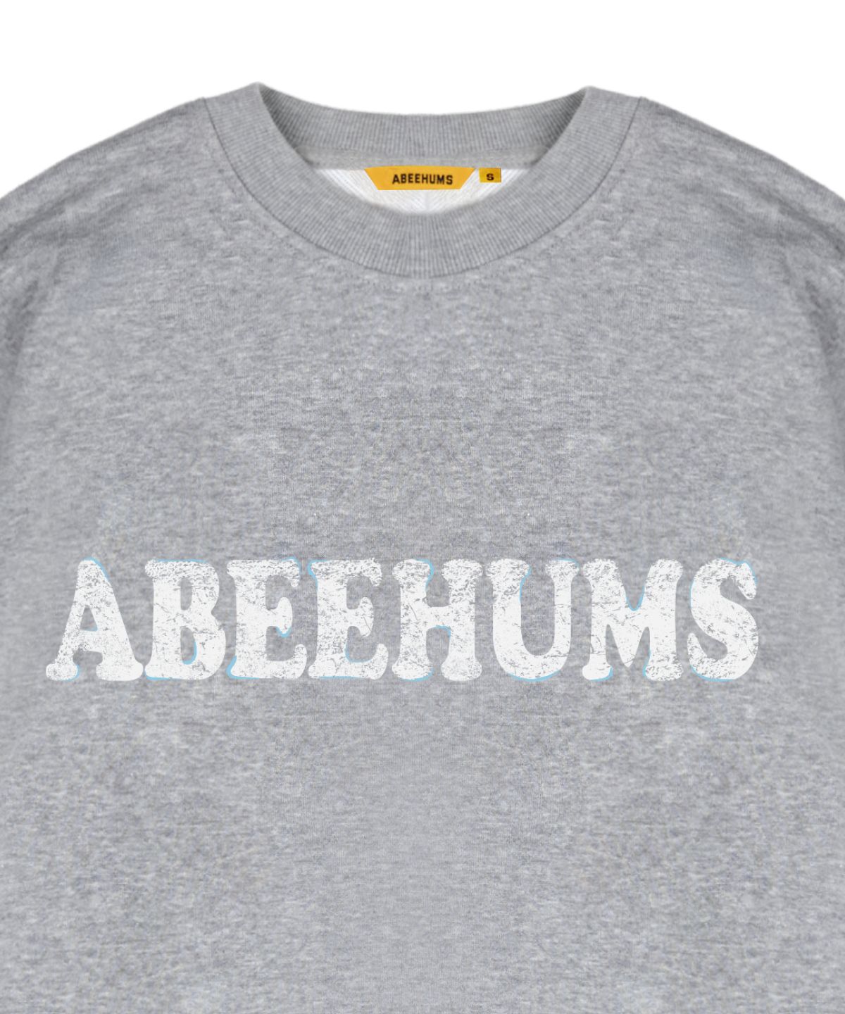 어비험즈(ABEEHUMS) 빈티지 로고 스웨트셔츠 ABH357-111 멜란지그레이
