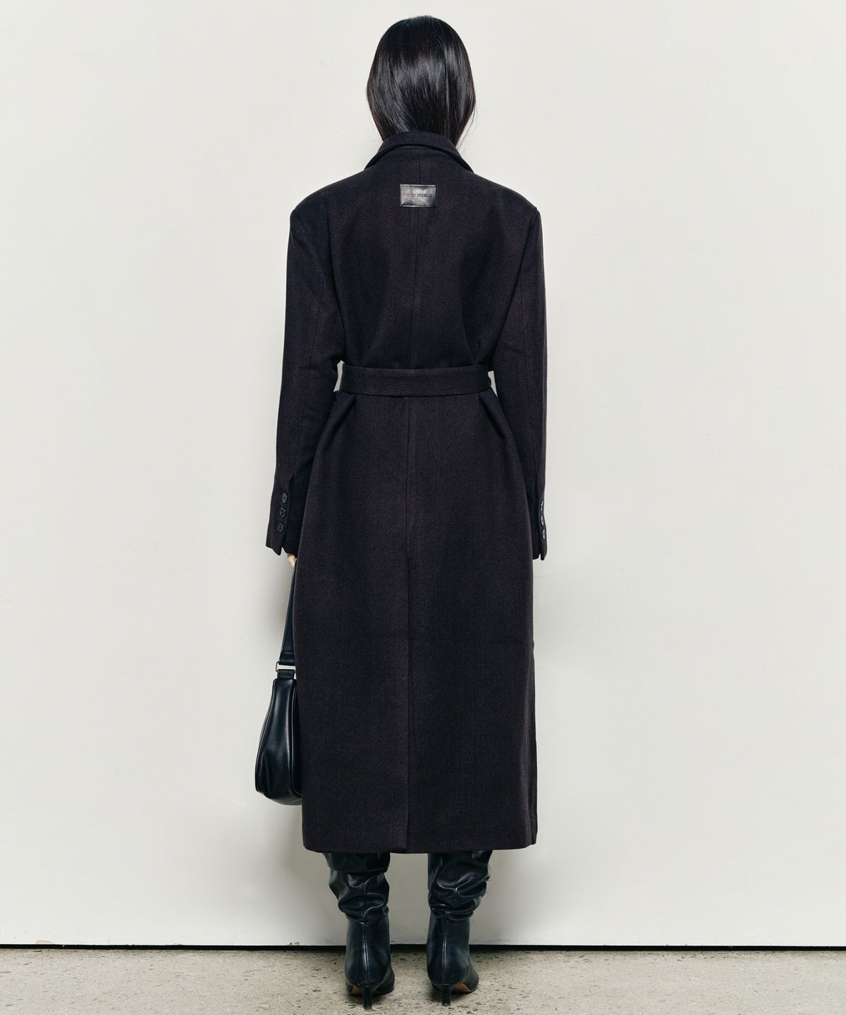 닉앤니콜(NICK&NICOLE) NICOLE WOOL DOUBLE LONG COAT_BLACK