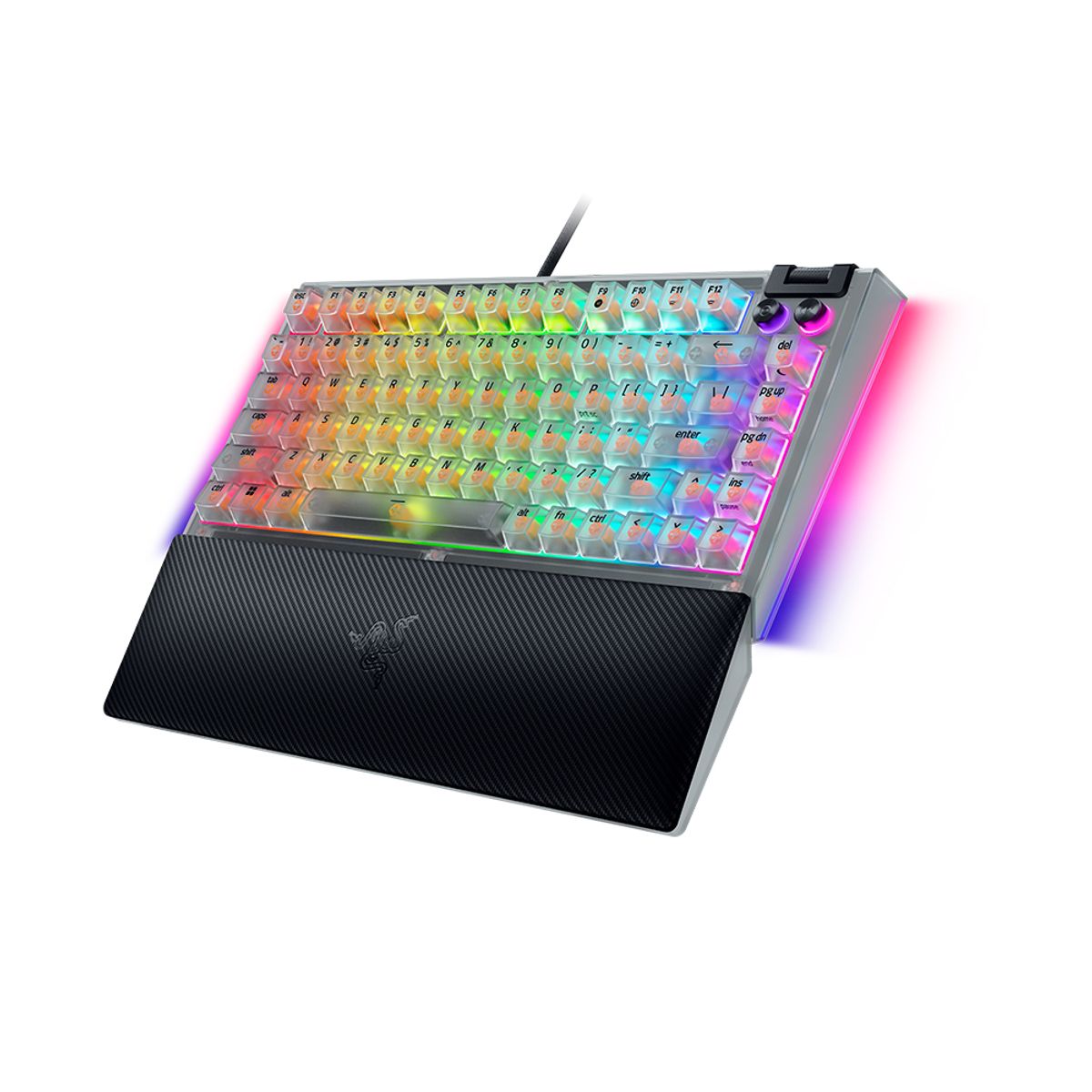 레이저(RAZER) BlackWidow V4 75% Phantom White Edition US 커스텀 게이밍 키보드