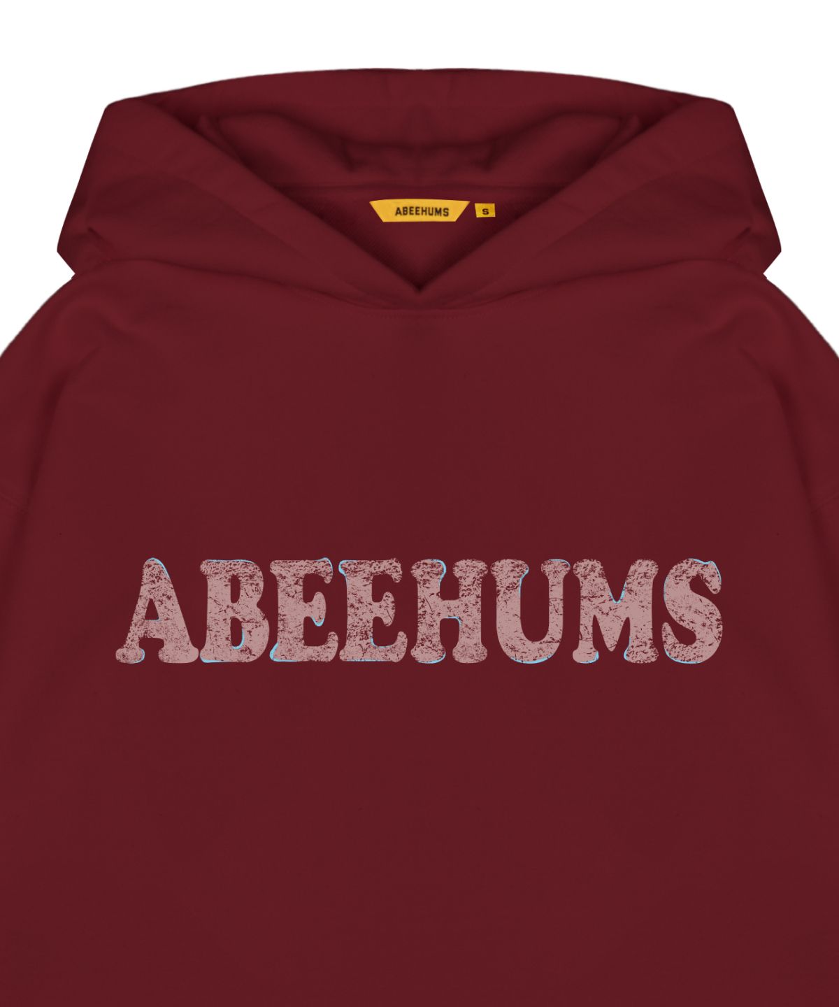 어비험즈(ABEEHUMS) 빈티지 로고 후드 스웨트셔츠 ABH357-108 버건디