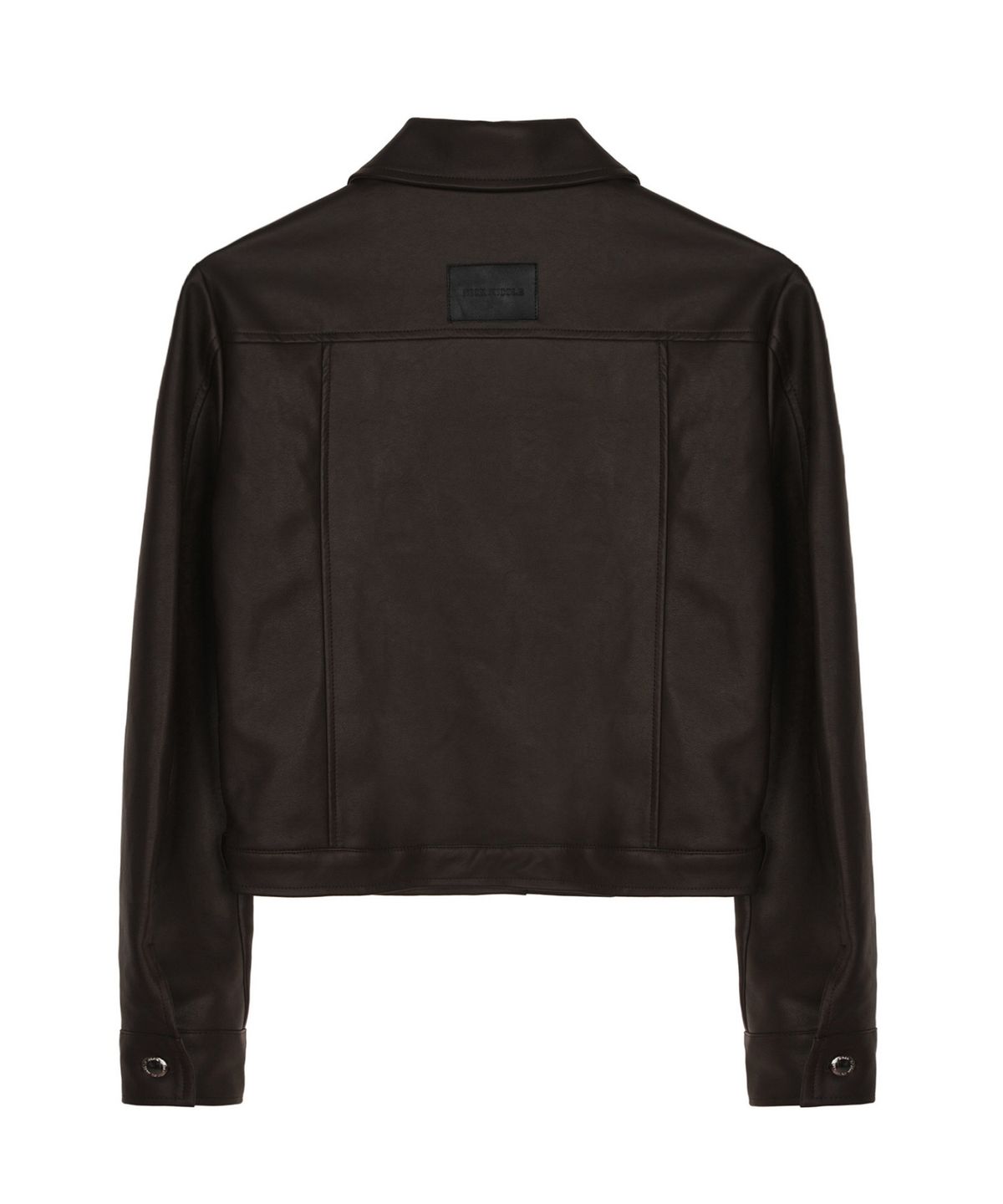닉앤니콜(NICK&NICOLE) TRUCKER LINE LEATHER JACKET_BROWN