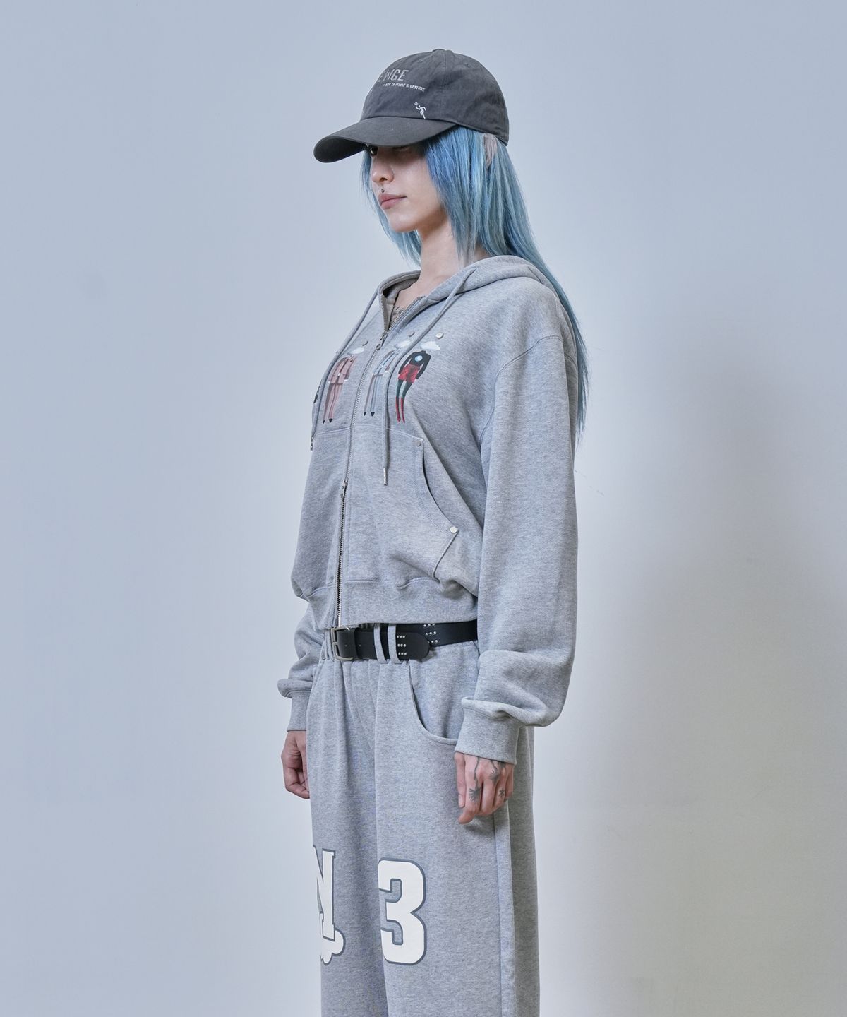 뉴제(NEWGE) Cloud People Hoodie (GRAY)