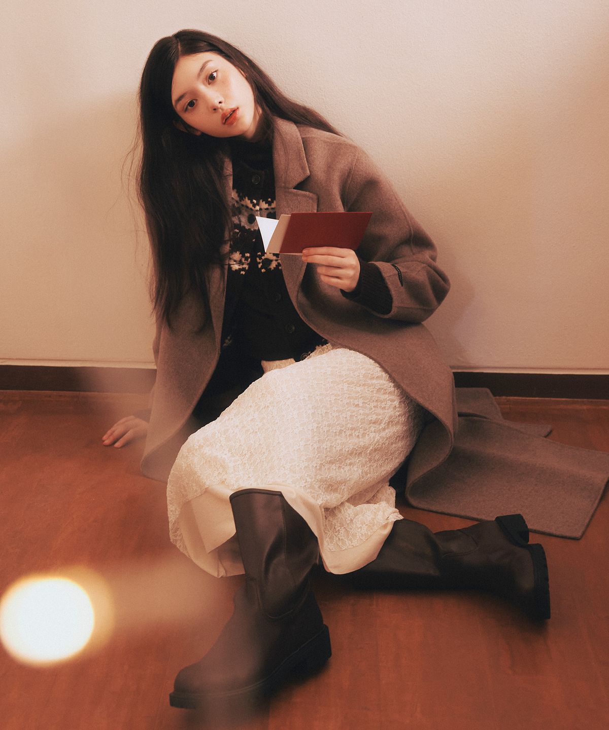 로엠(ROEM) 벨티드 롱코트_RMJHF4VR02