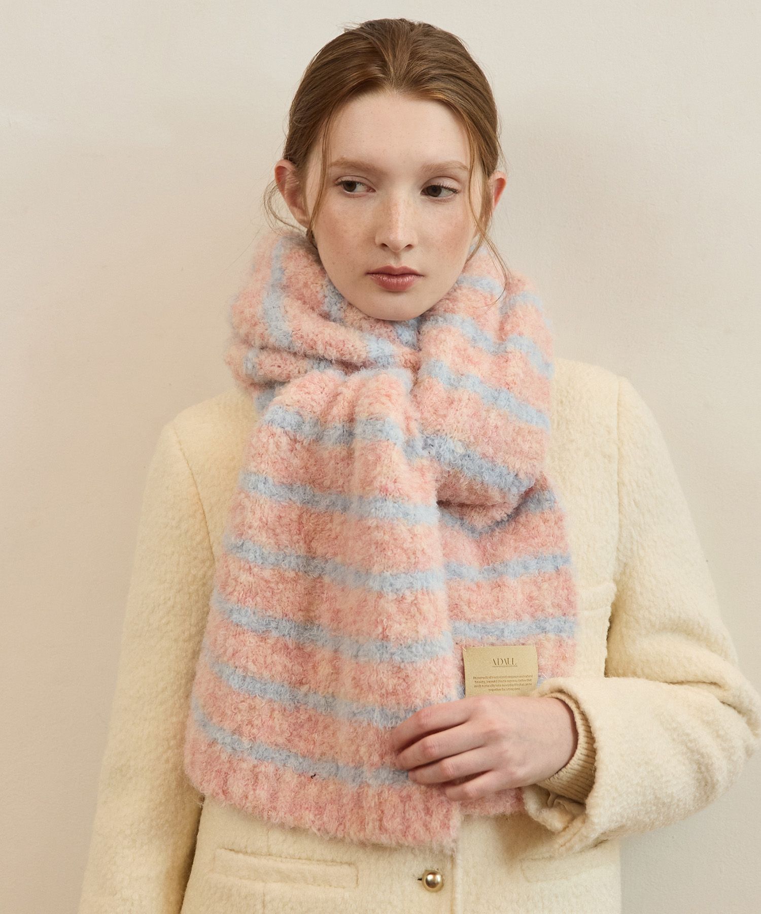 MUSINSA公式 | ADAUL Bubbly stripe long muffler - 5color