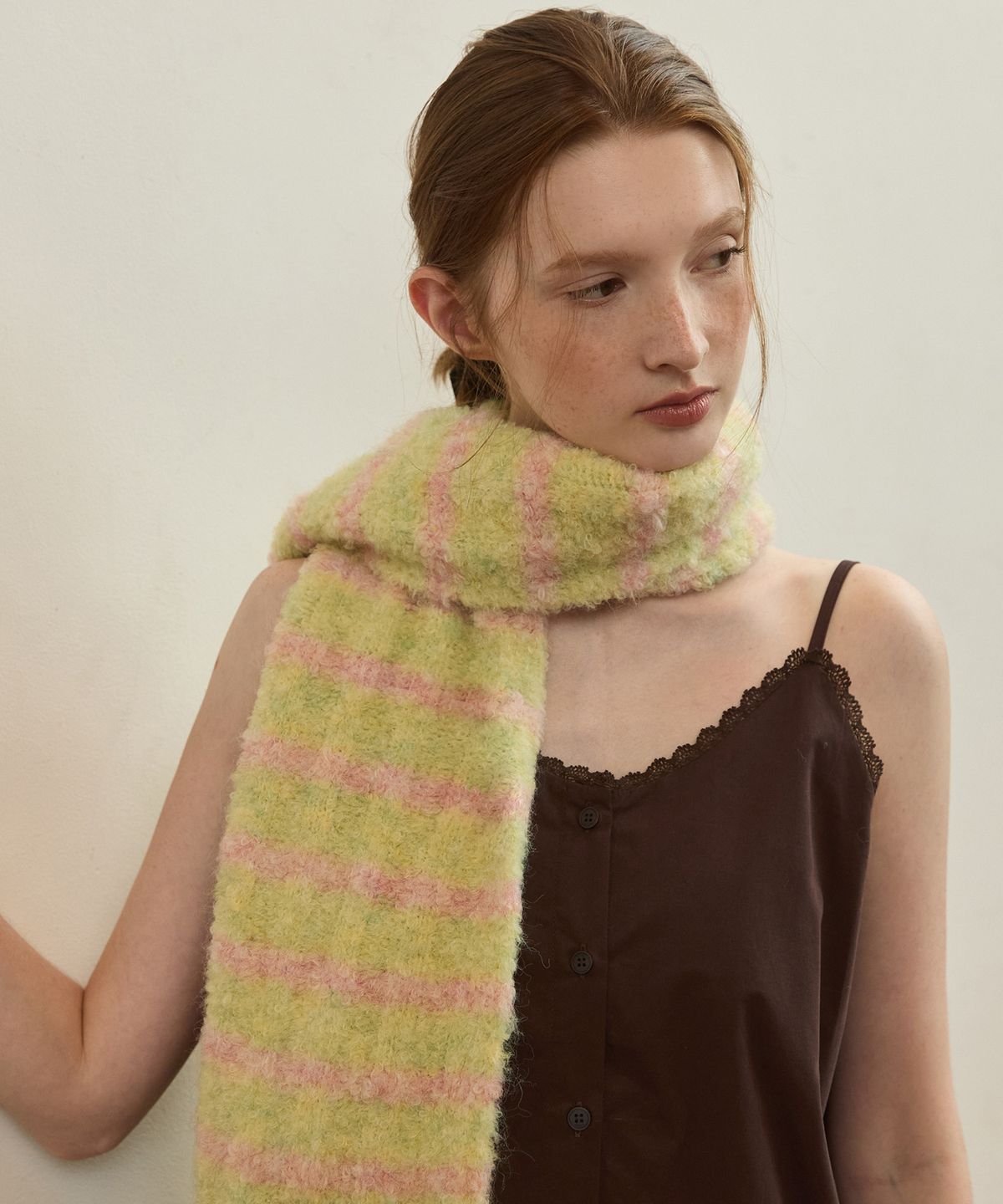 어다울(ADAUL) Bubbly stripe long muffler - 5color