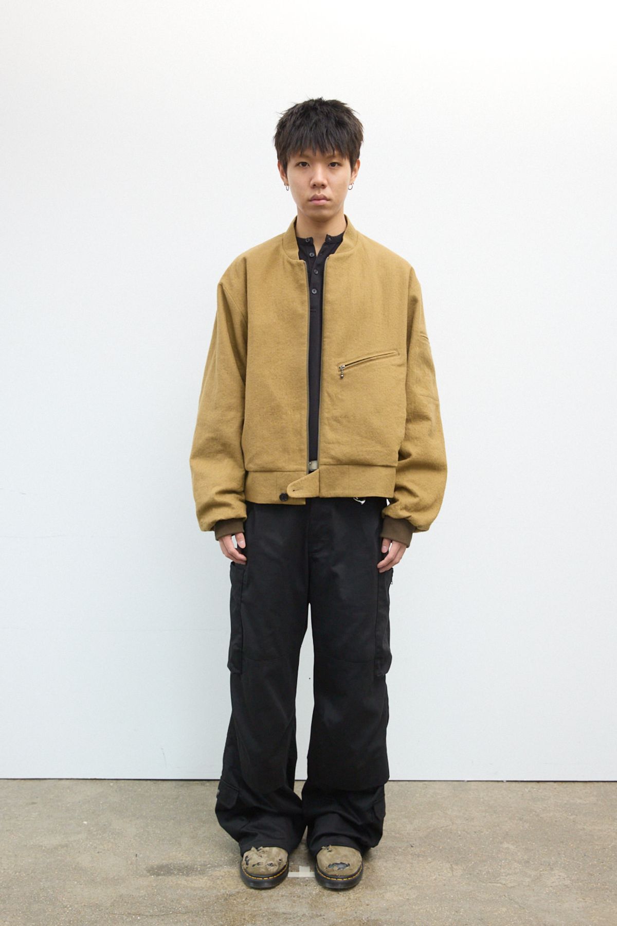 해칭룸(HATCHINGROOM) Hairy Bomber Jacket Camel