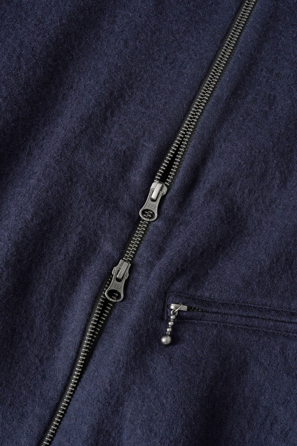 해칭룸(HATCHINGROOM) Hairy Bomber Jacket Dark Navy