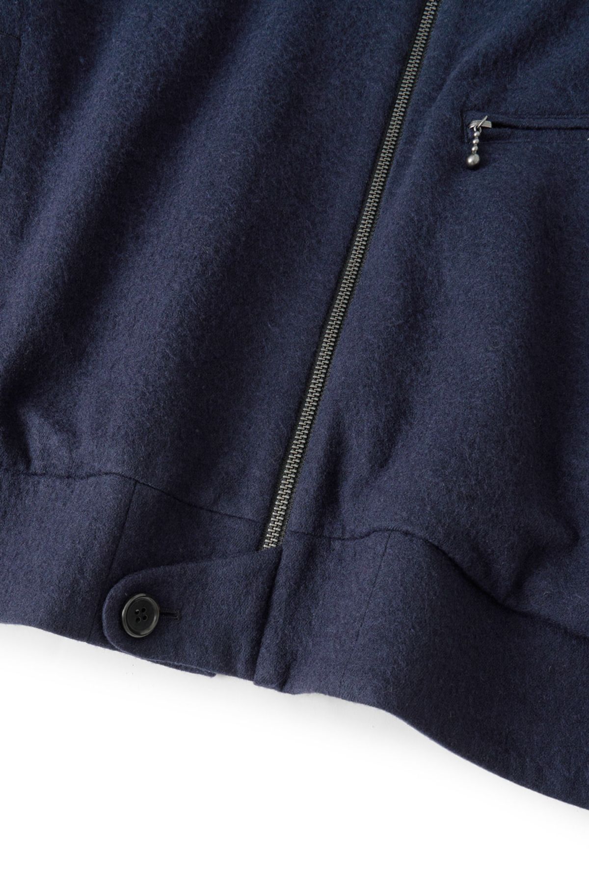 해칭룸(HATCHINGROOM) Hairy Bomber Jacket Dark Navy