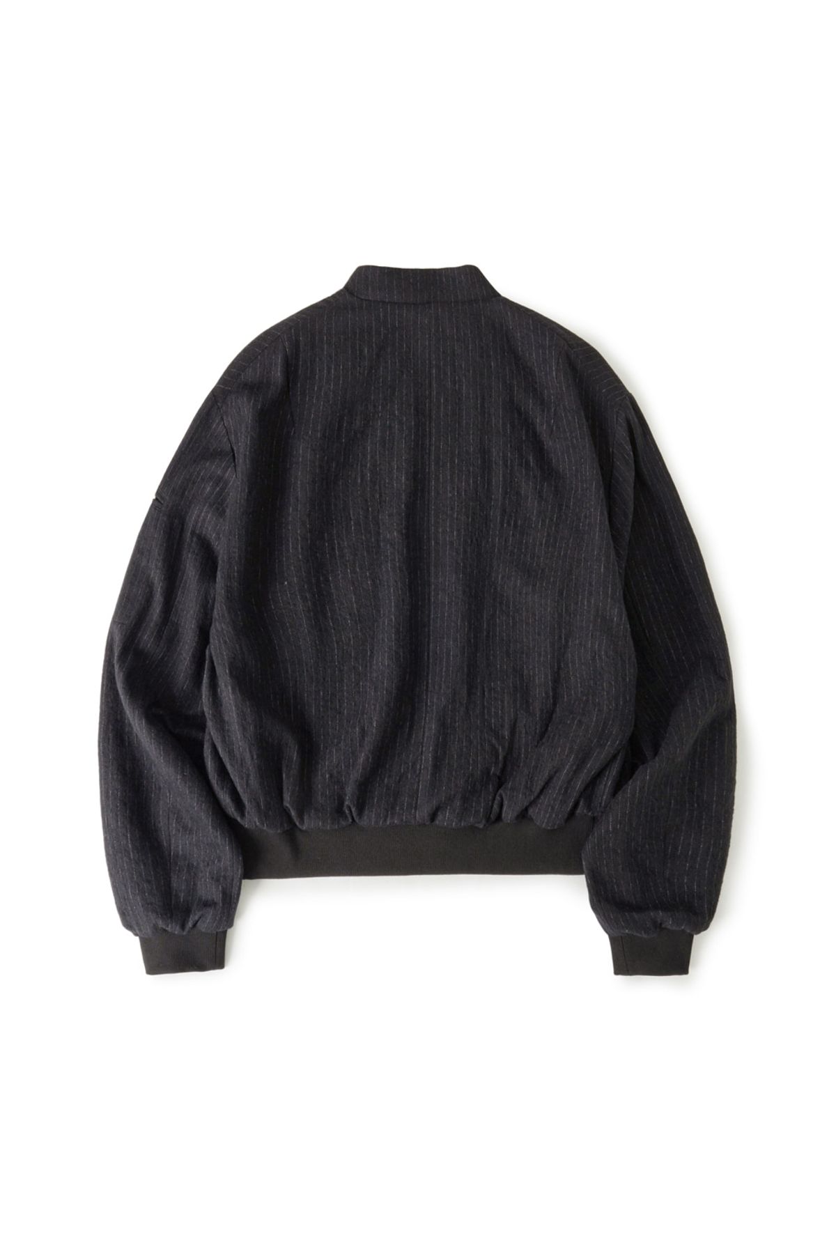 해칭룸(HATCHINGROOM) Hairy Bomber Jacket Stripe Black