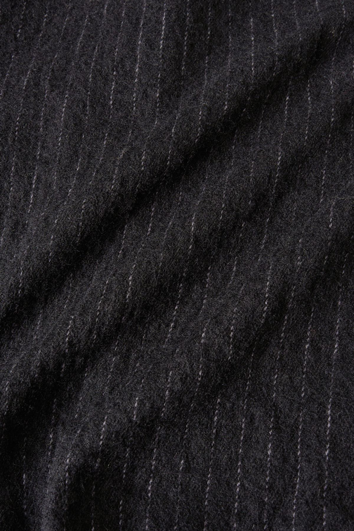 해칭룸(HATCHINGROOM) Hairy Bomber Jacket Stripe Black