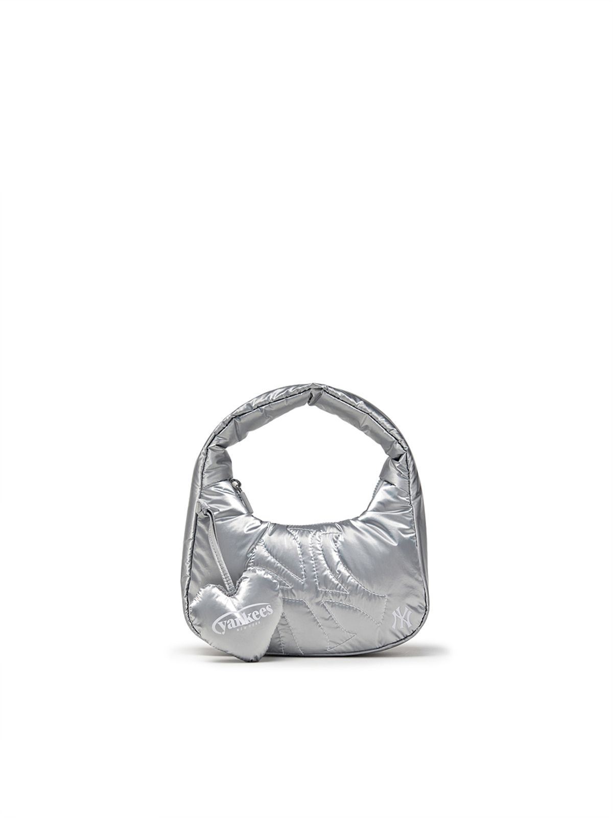 엠엘비(MLB) 베이직 스포티브 스티치 미니 호보백 NY (Silver)