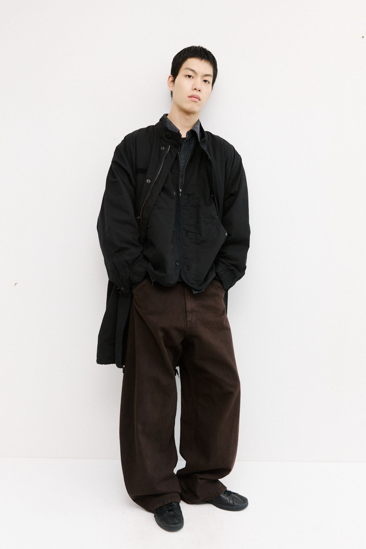 해칭룸(HATCHINGROOM) Liner Jacket Black