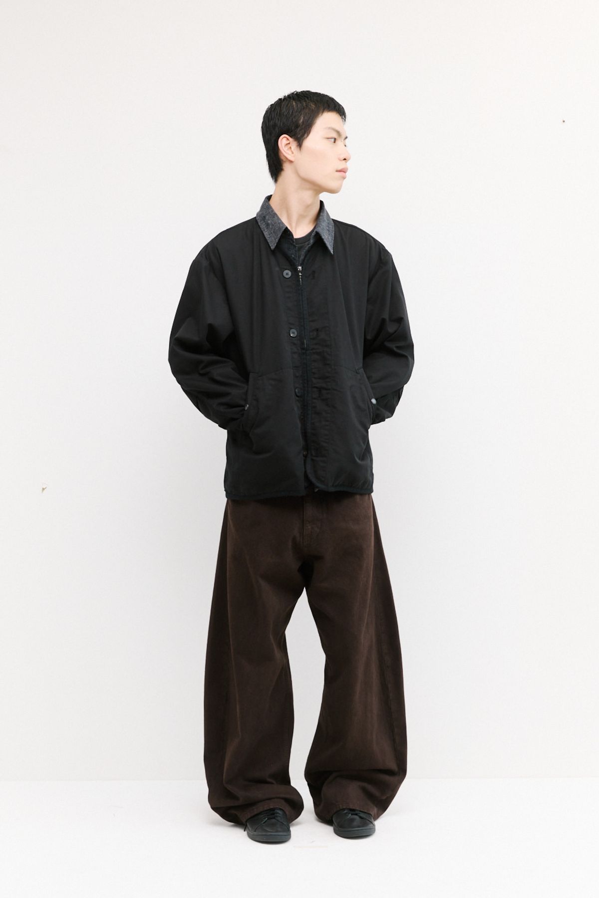 해칭룸(HATCHINGROOM) Liner Jacket Black