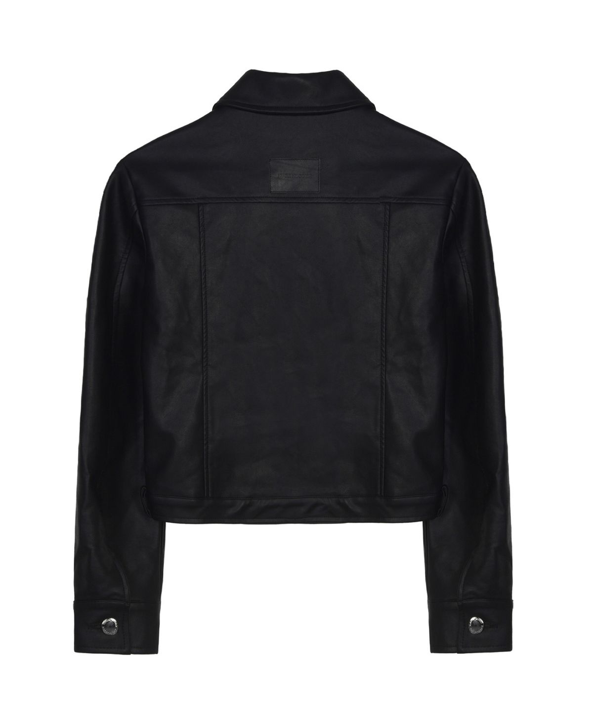닉앤니콜(NICK&NICOLE) TRUCKER LINE LEATHER JACKET_BLACK