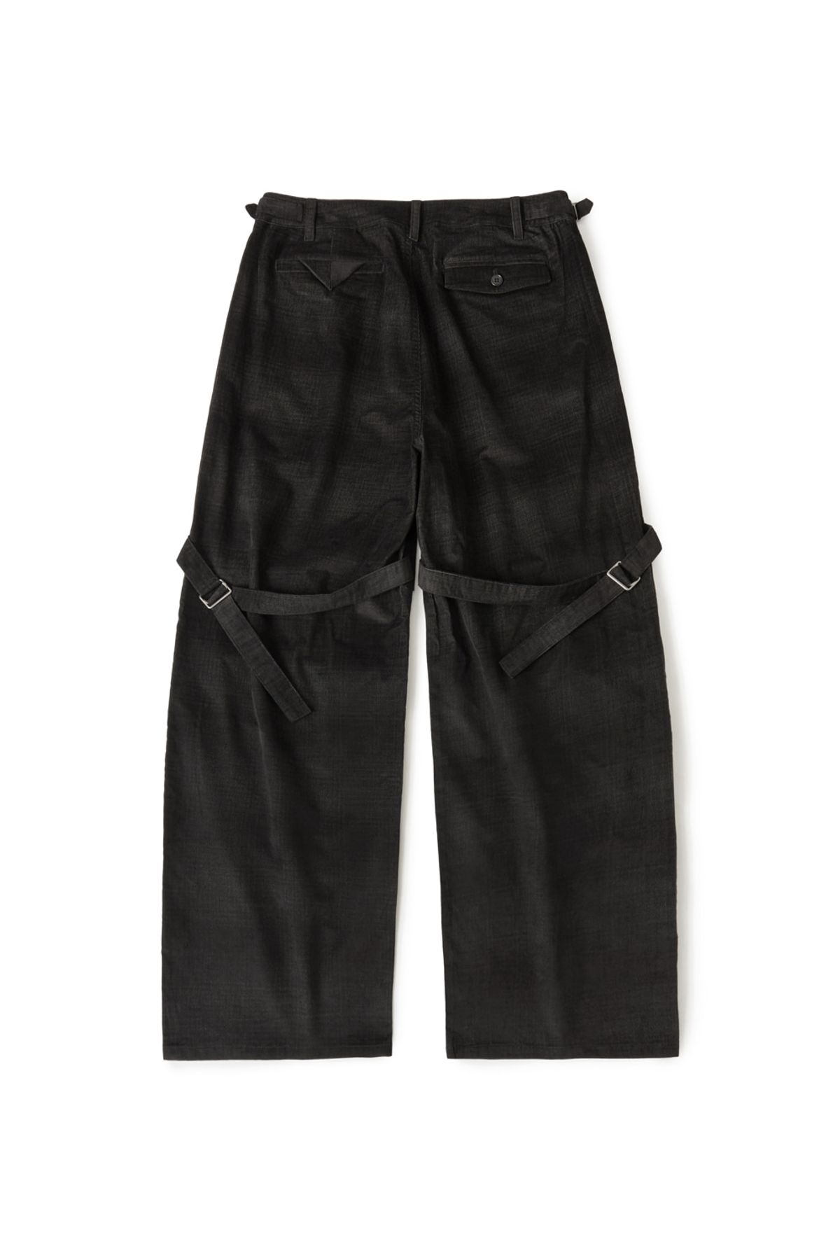 해칭룸(HATCHINGROOM) Bondage Snow Trousers Corduroy Shadow Check Black