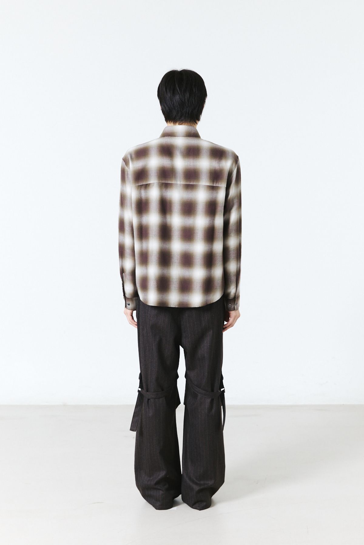 해칭룸(HATCHINGROOM) Bondage Snow Trousers Stripe Brown