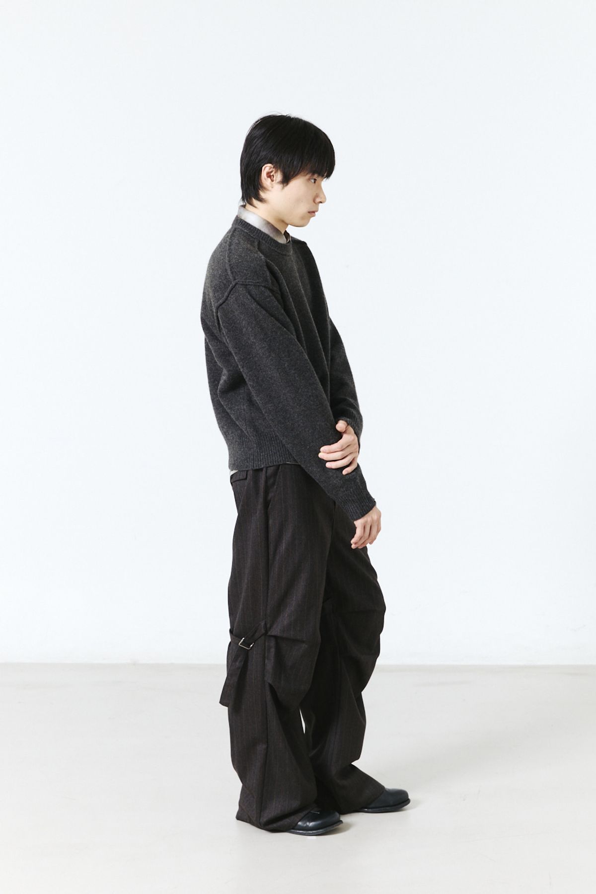 해칭룸(HATCHINGROOM) Bondage Snow Trousers Stripe Brown