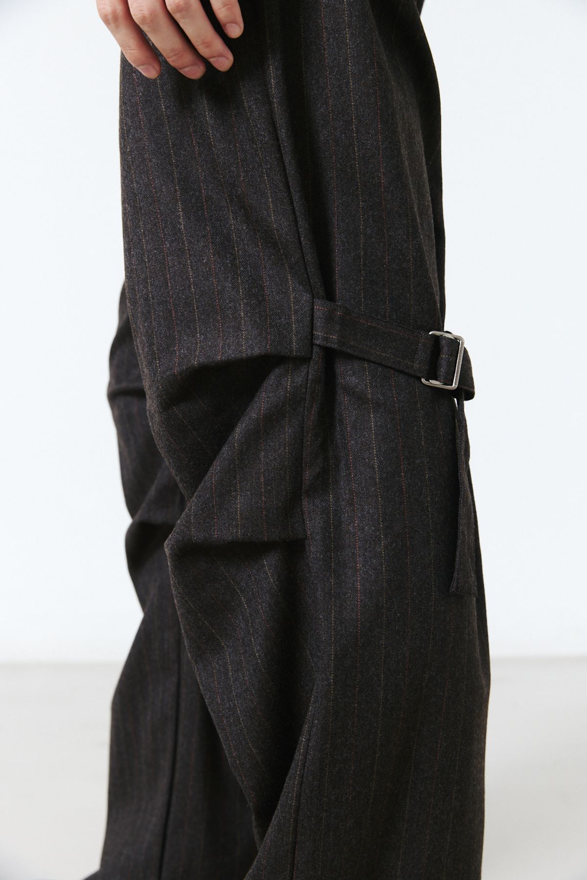 해칭룸(HATCHINGROOM) Bondage Snow Trousers Stripe Brown
