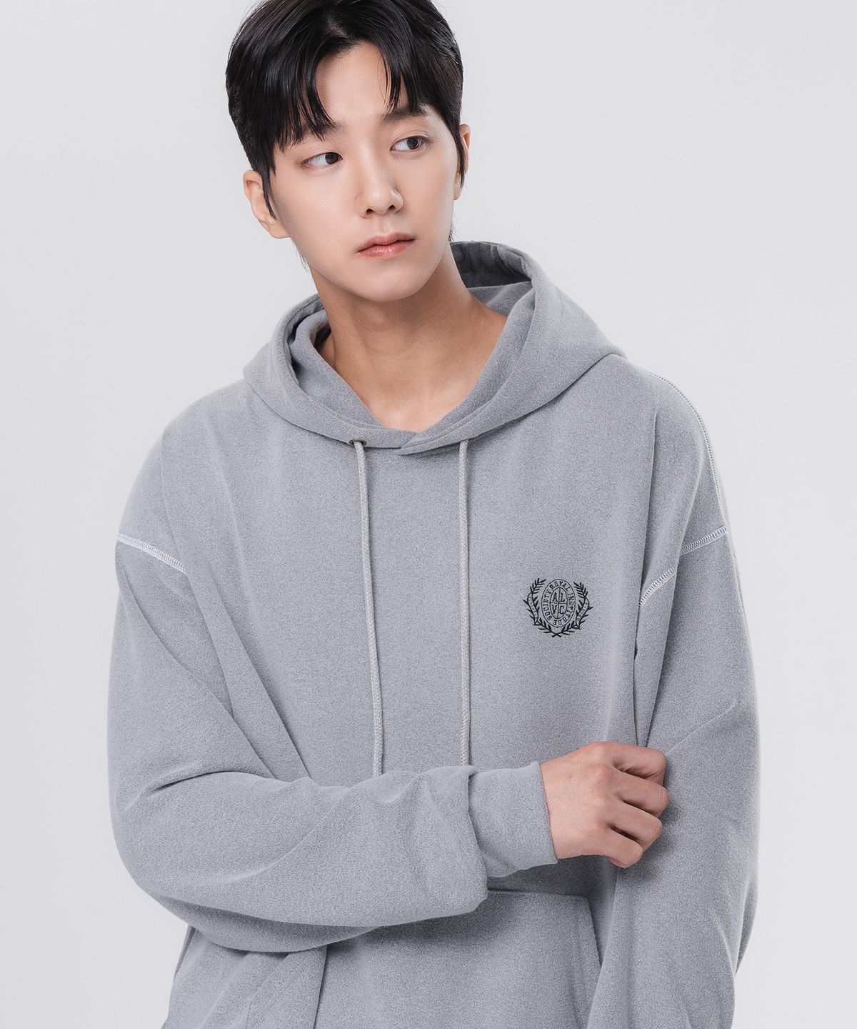 앨빈클로(ALVINCLO) 셀라 더블 사이드 브러쉬 오버핏 후드티 AVH343 (4 COLOR)