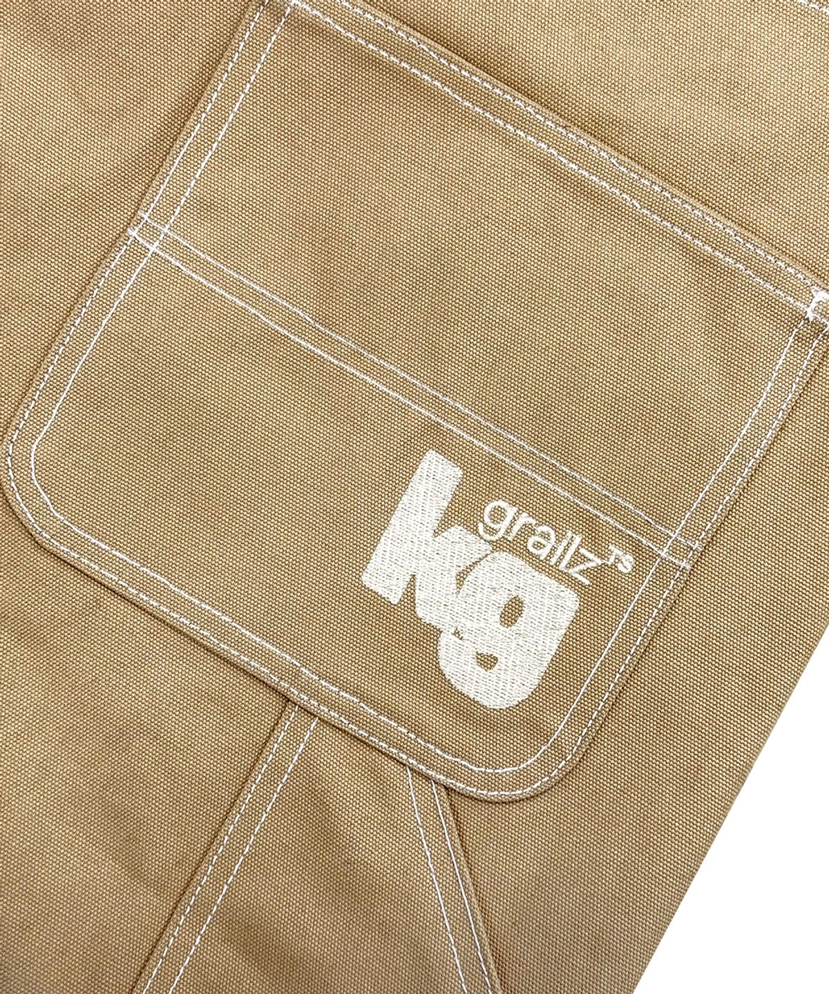 그레일즈(GRAILZ) [GRAILZ X KOIN  SEOUL X TREND SPACE] CARPENTER RAW PANTS [BEIGE]