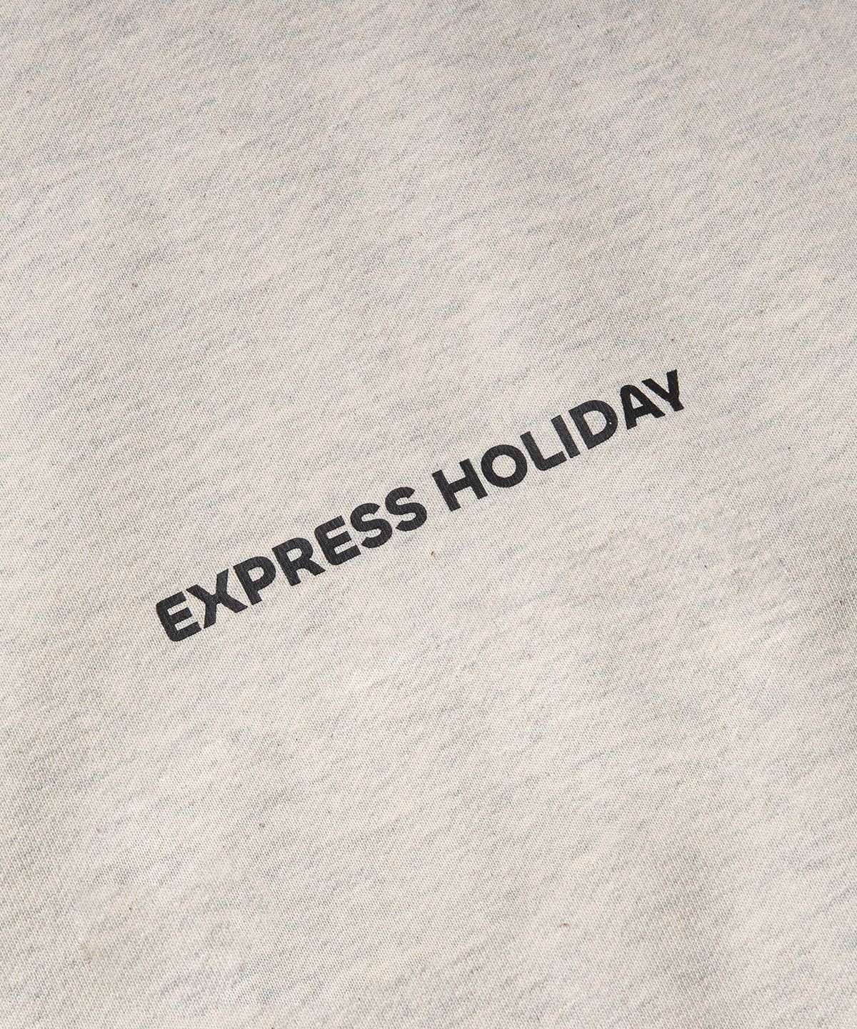 익스프레스홀리데이(EXPRESSHOLIDAY) 홀리데이 에센셜 하프집업_멜란지 화이트